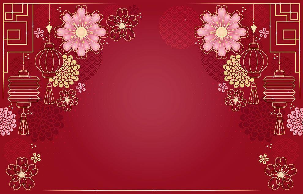 Chinese New Year Background Design vector