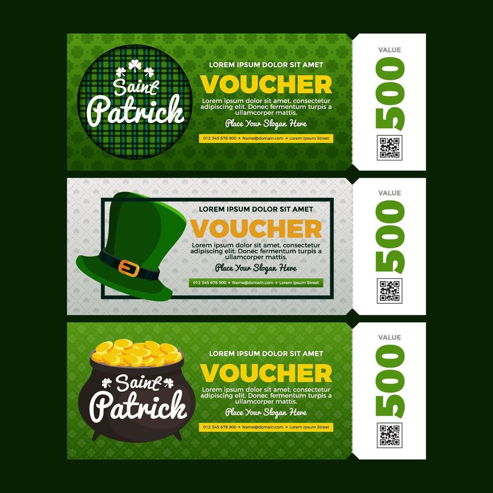 Limited Vouchers During Saint Patrick vector