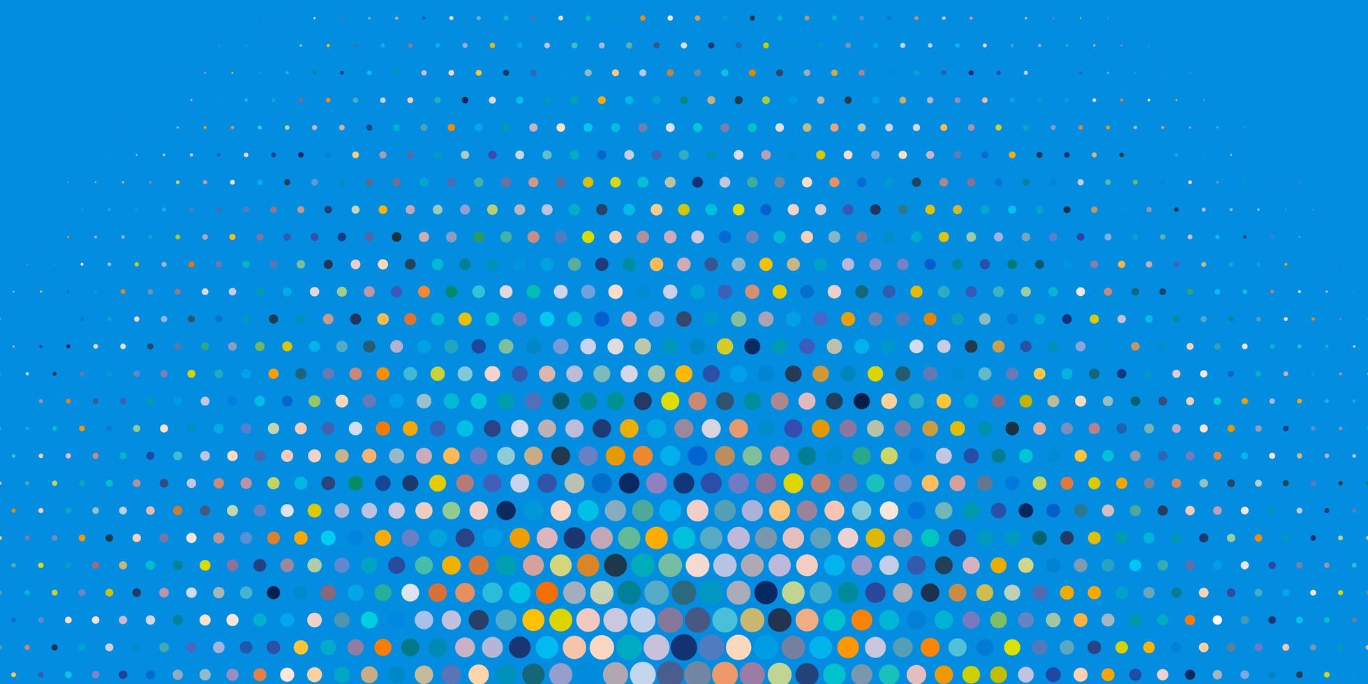 textura de vector azul claro, amarillo con discos.