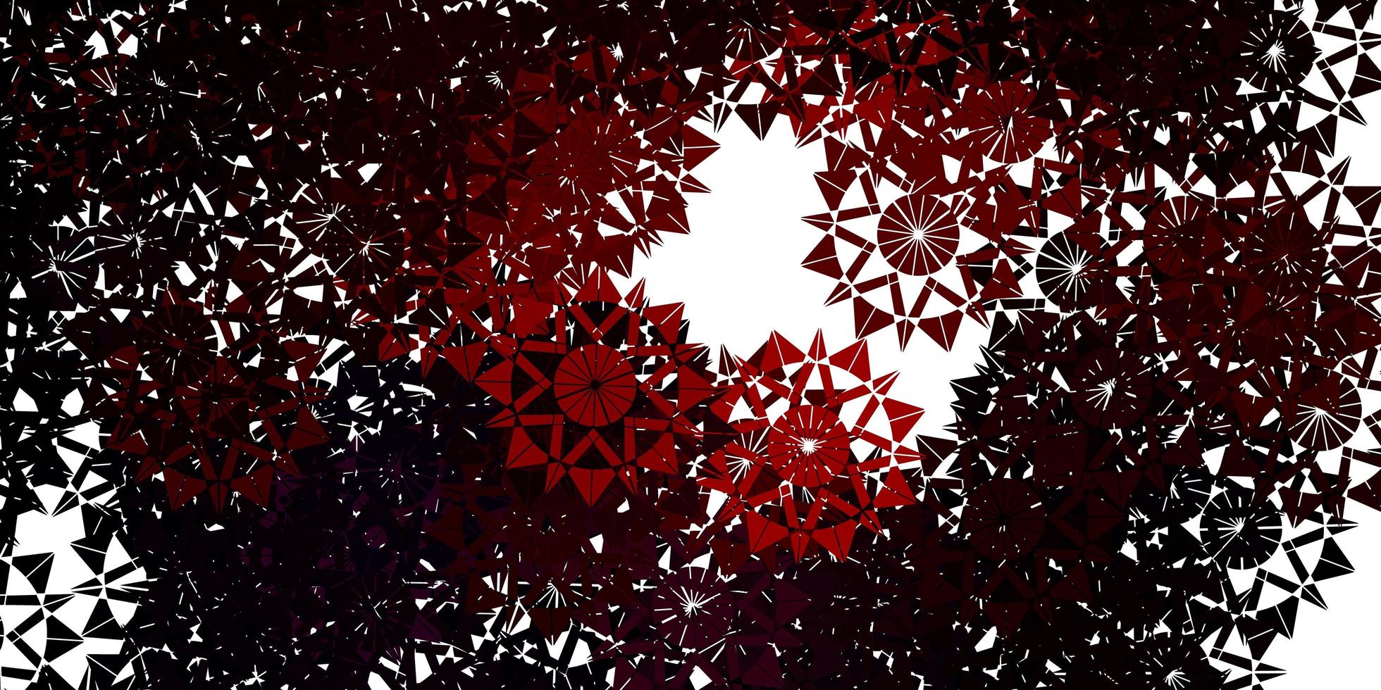 Light Red vector template with ice snowflakes.