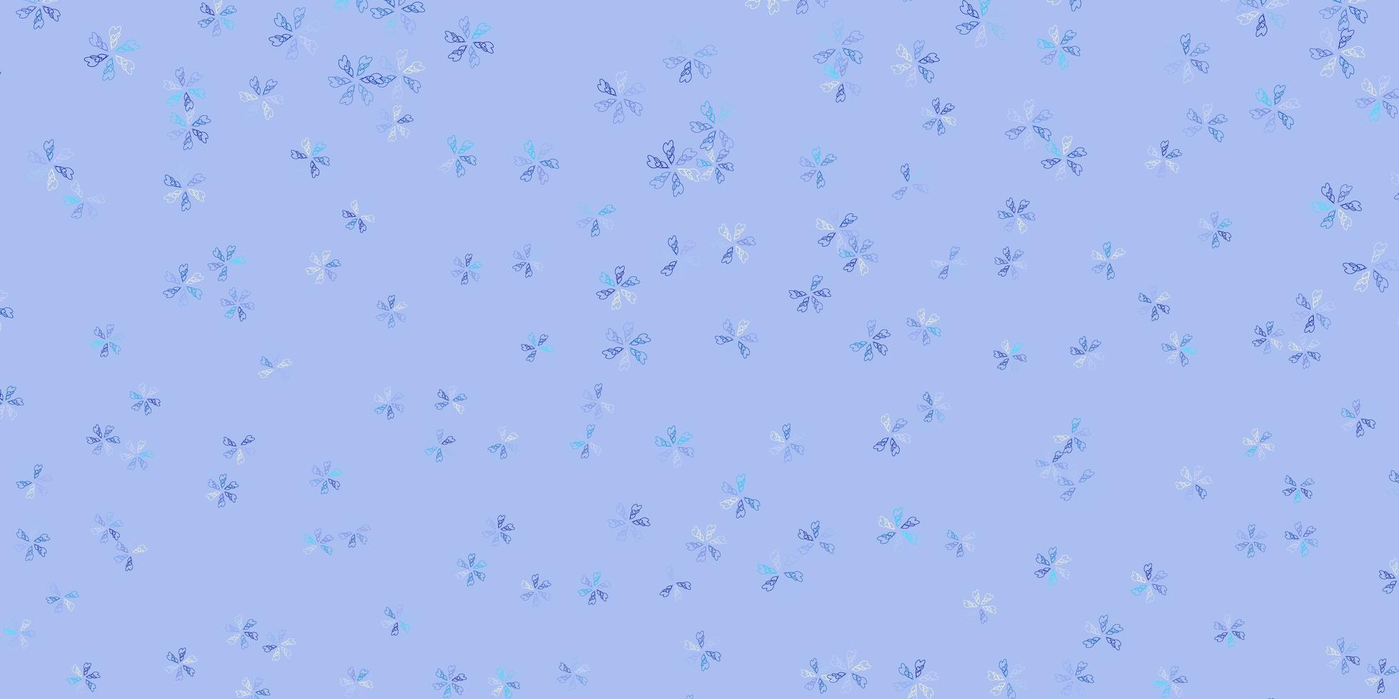 Light blue vector abstract artwork with leaves.