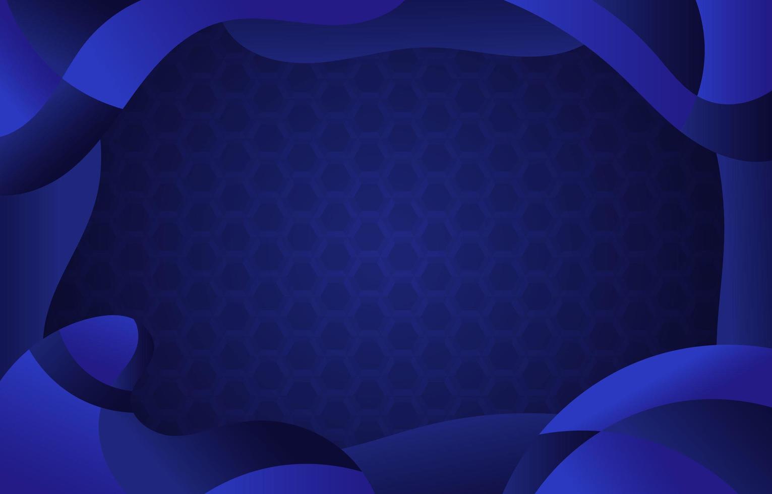 fondo degradado azul con pequeños puntos hexagonales vector