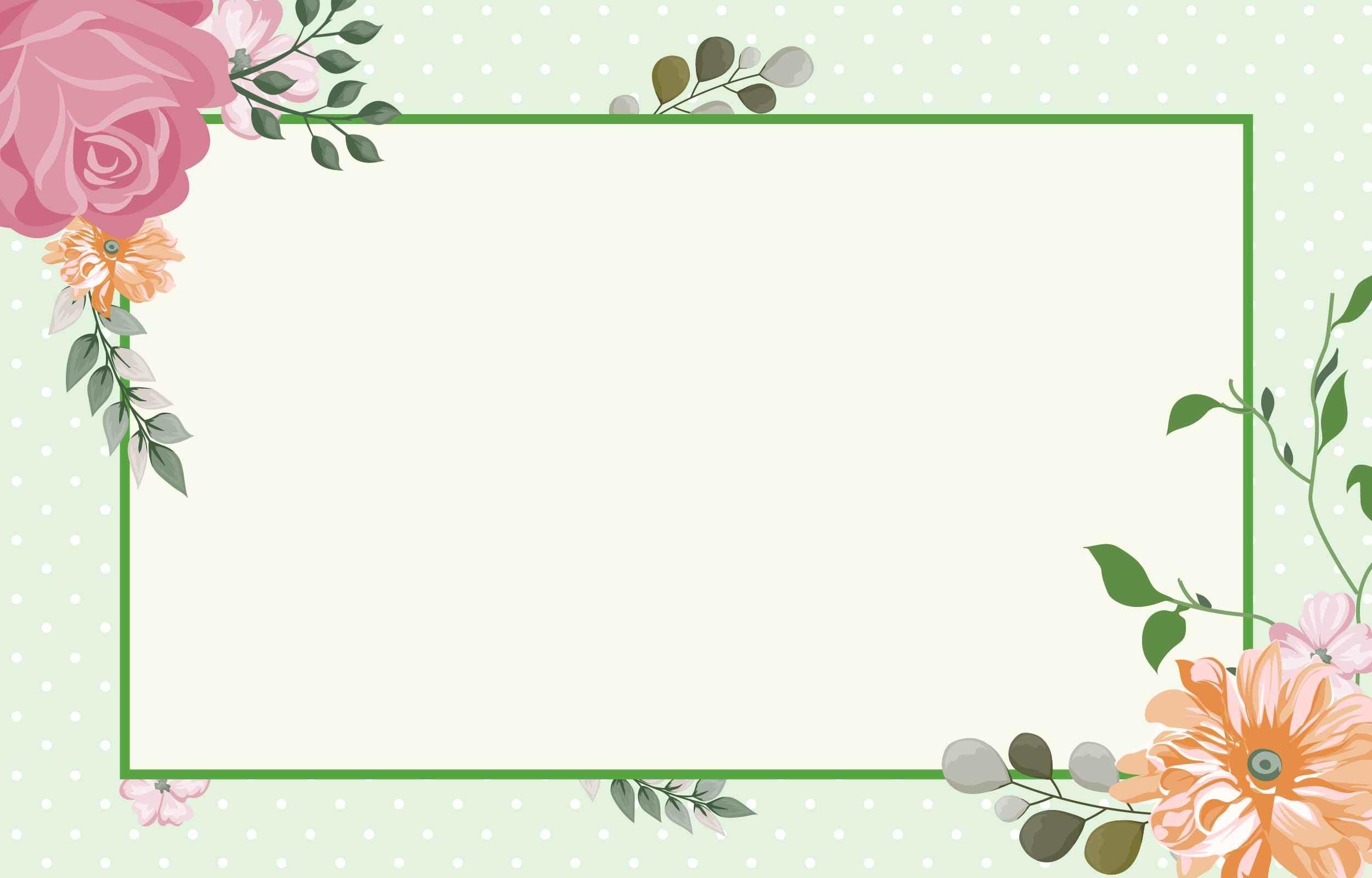Green flower Background with Green Border 1874111 Vector Art at Vecteezy