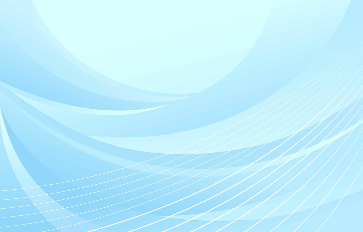 Abstract Blue Wavy Background vector