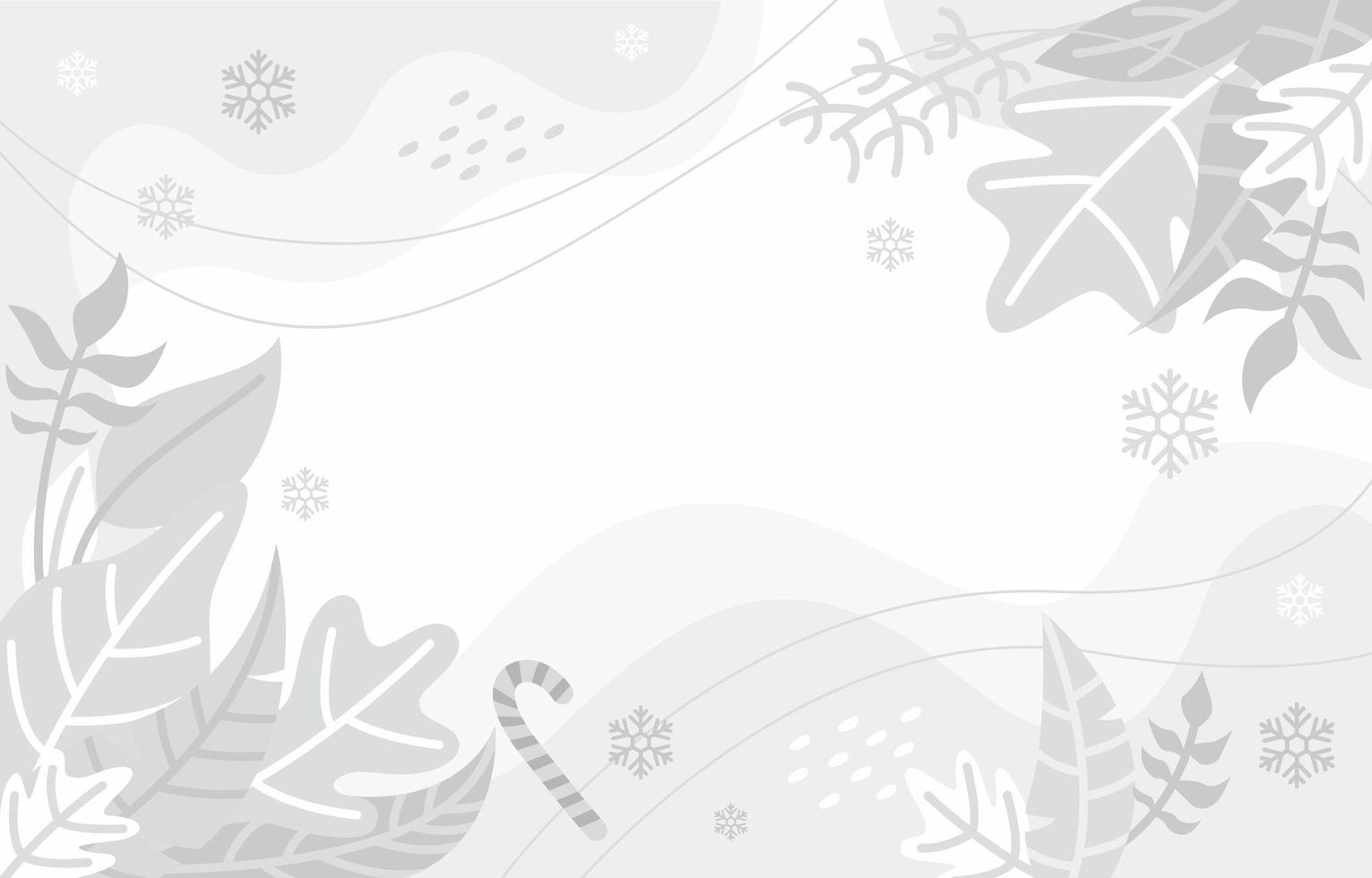 White Background with Winter Concept vector