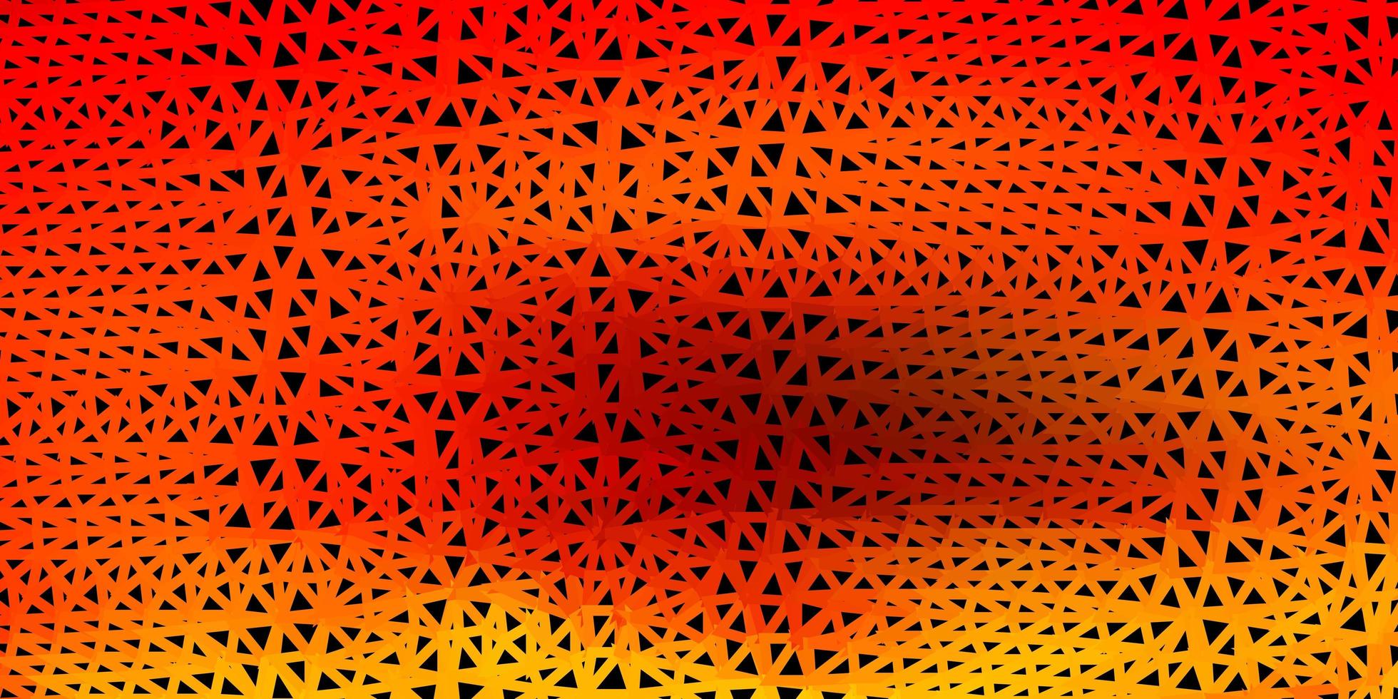 Dark orange vector abstract triangle texture.