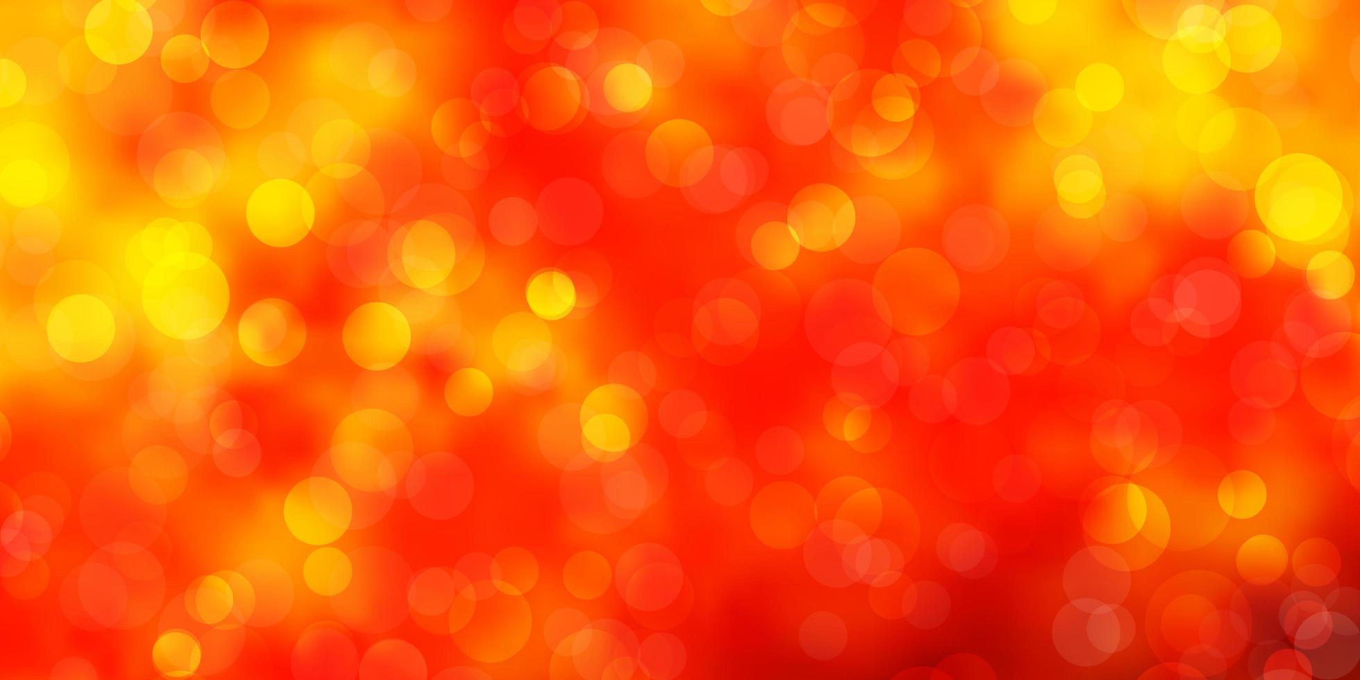 Light Orange vector template with circles.