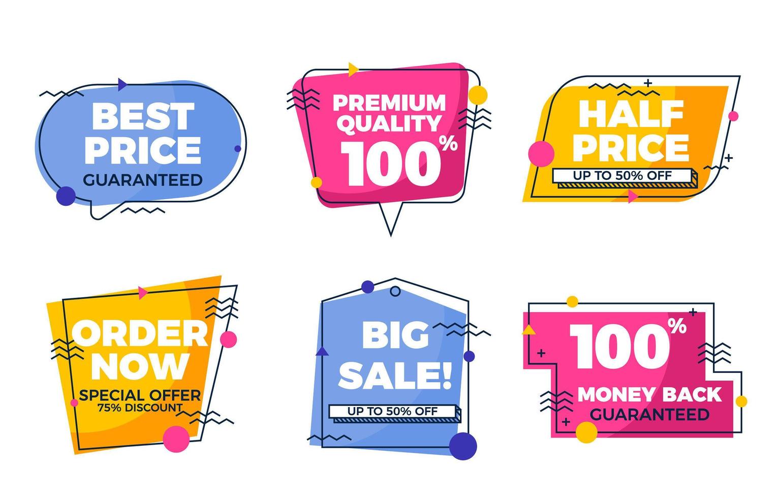 Sale Promotion for Marketing Purposes vector