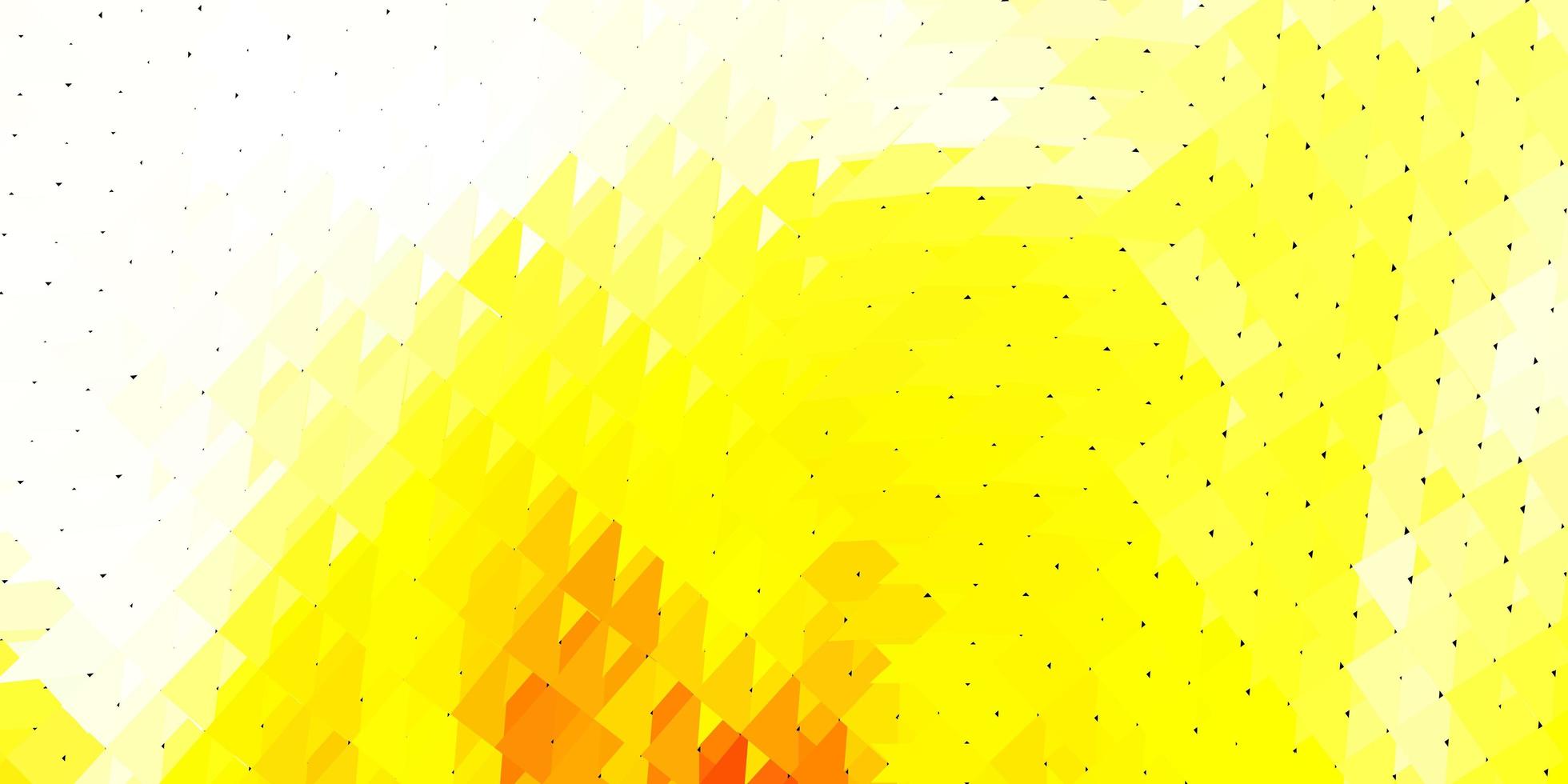 Light orange vector abstract triangle background.