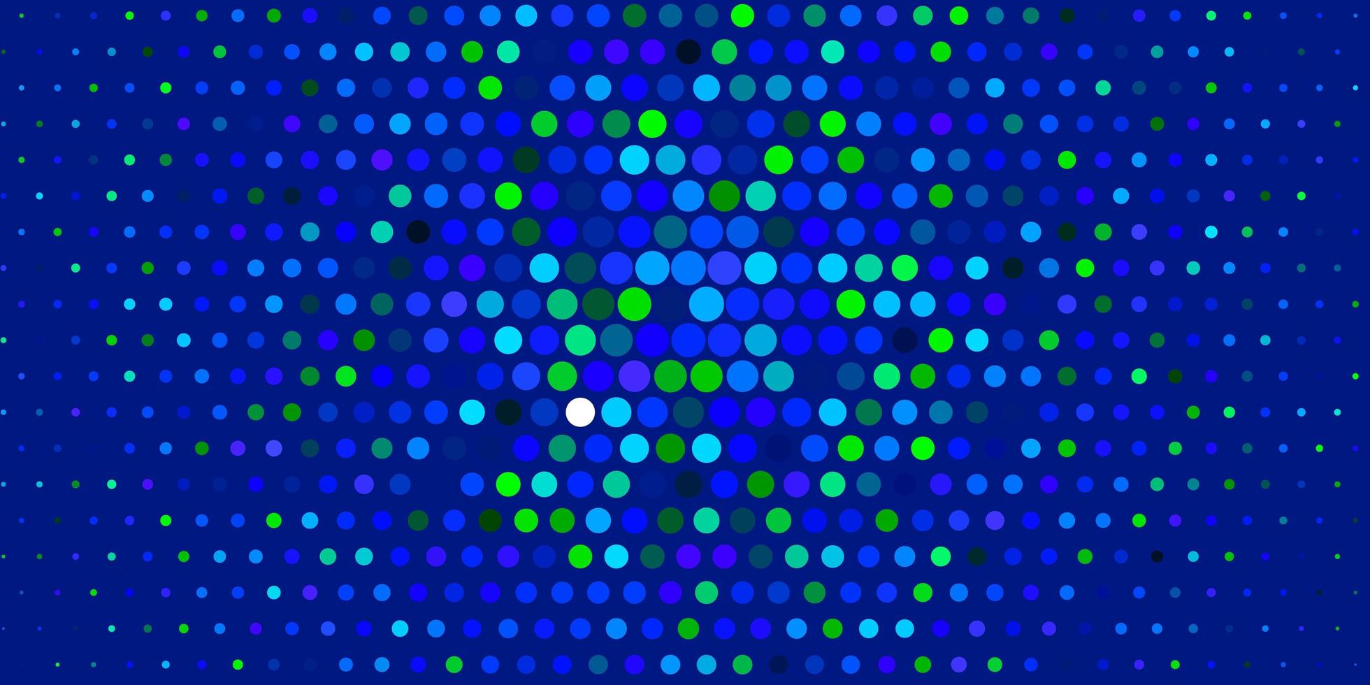 Dark Blue, Green vector background with spots.