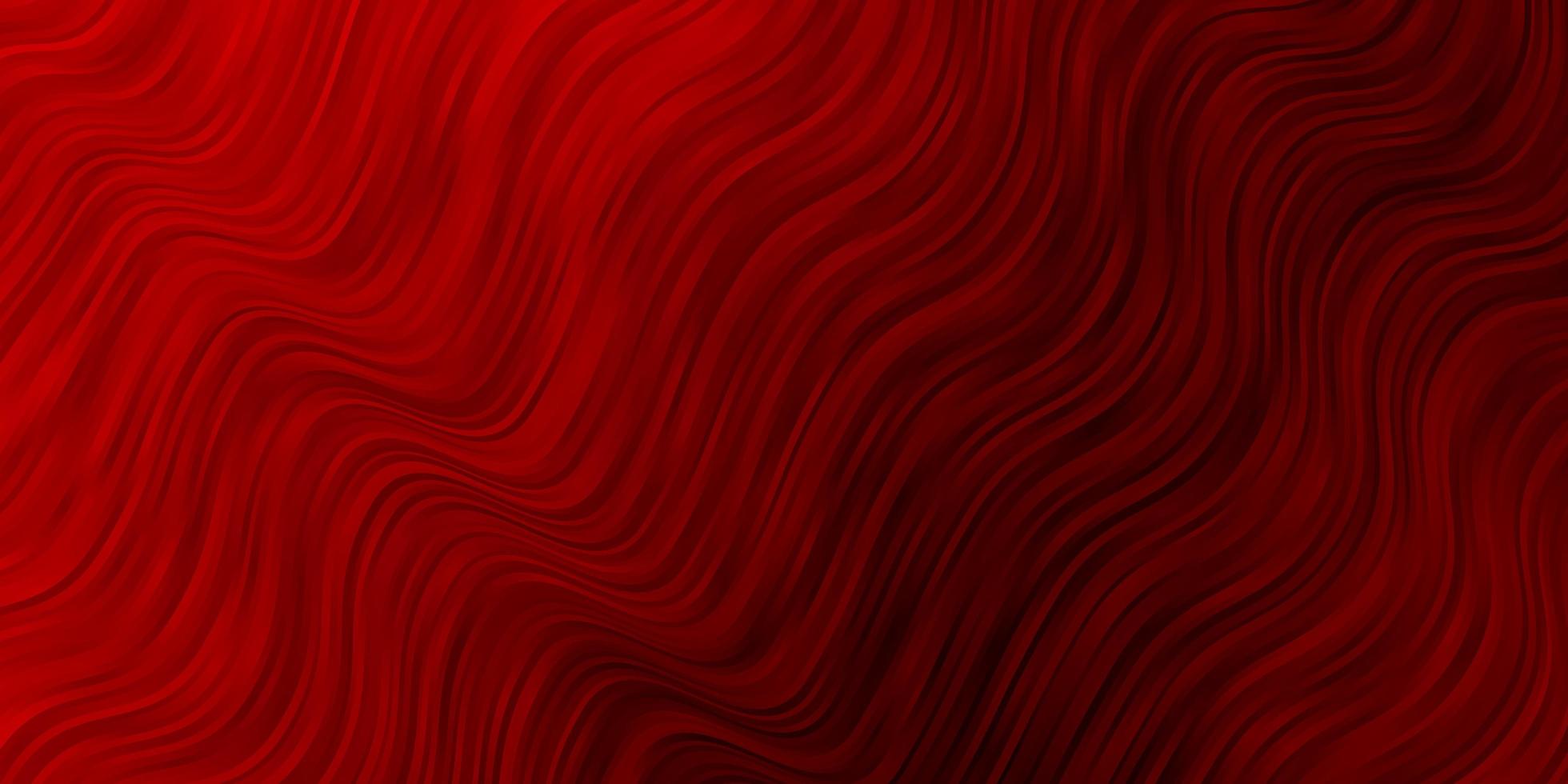 Dark Red vector background with curves