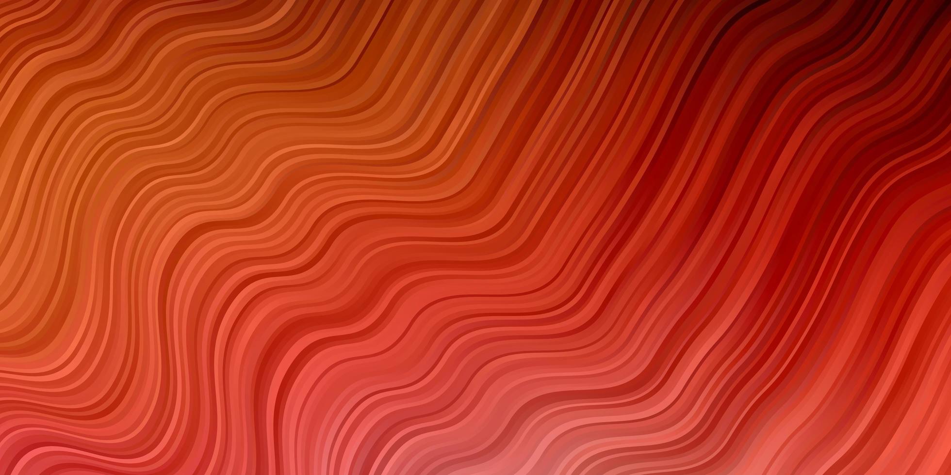 Light Red, Yellow vector texture with curves.