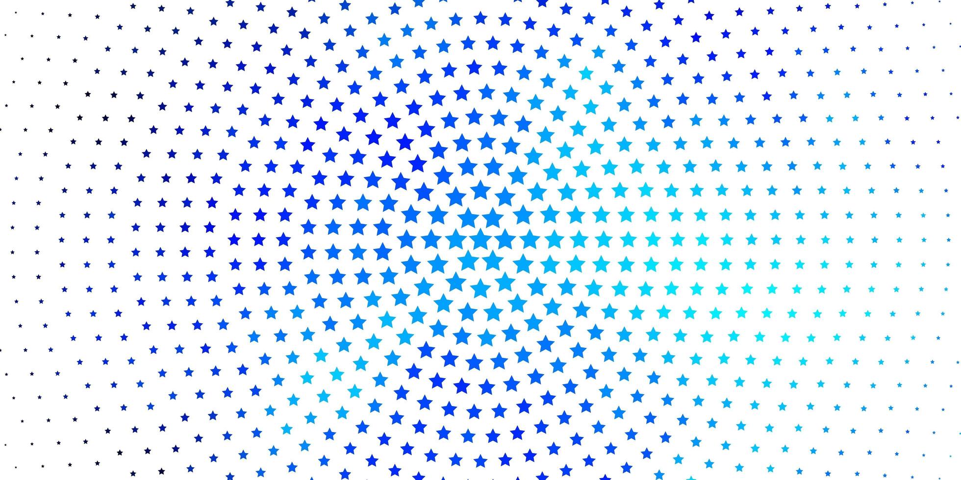 Light BLUE vector pattern with abstract stars.