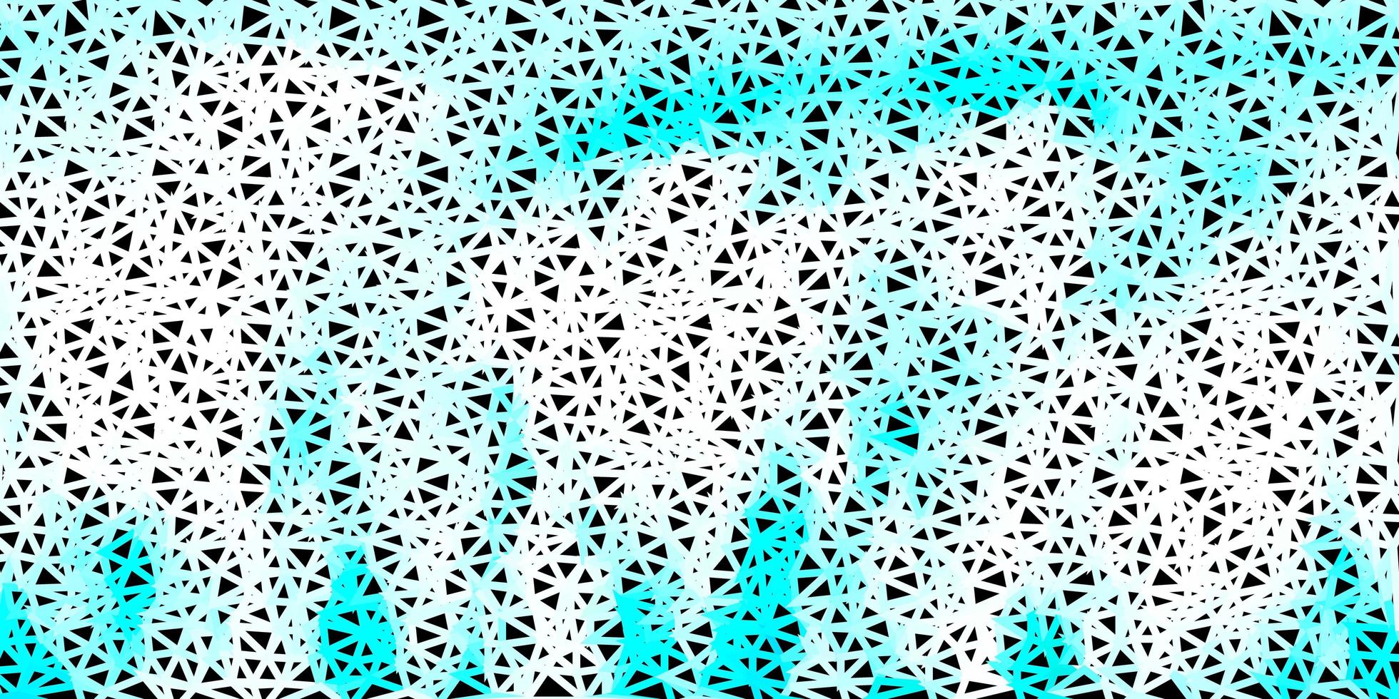 Light blue vector triangle mosaic background.