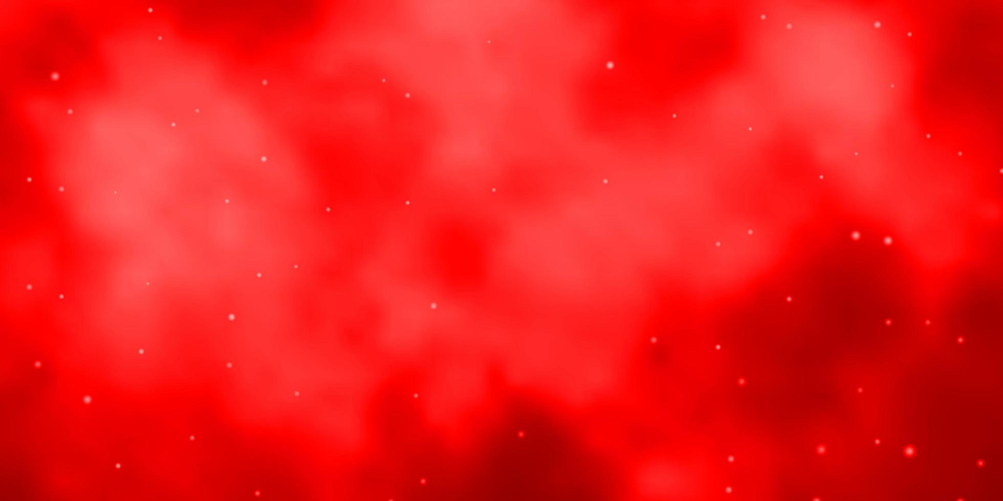 Light Red vector layout with bright stars.