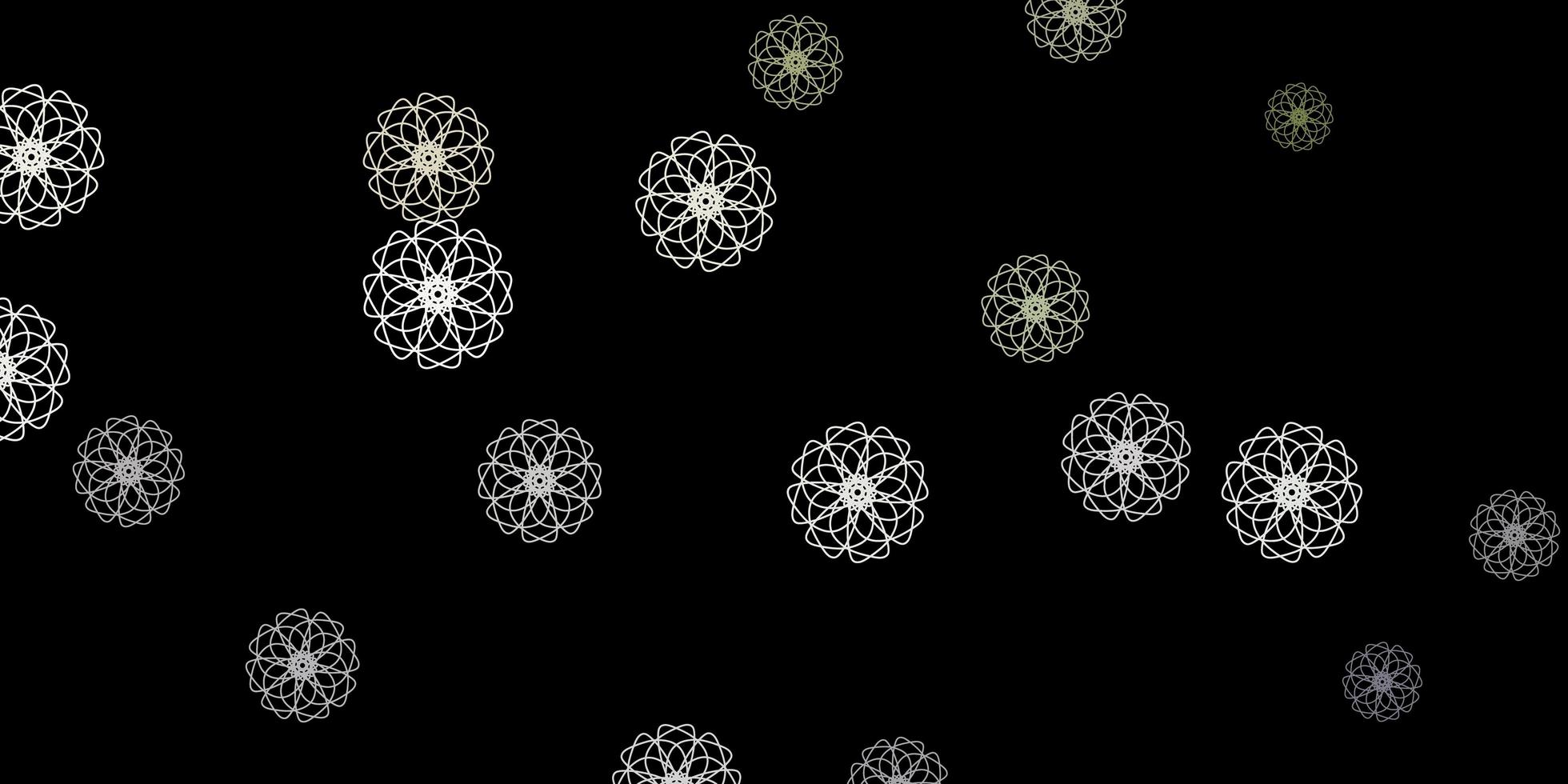 Dark Gray vector background with random forms.