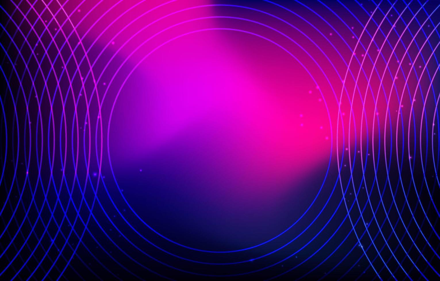 Violet Blue Gradient Ripple Neon Background vector