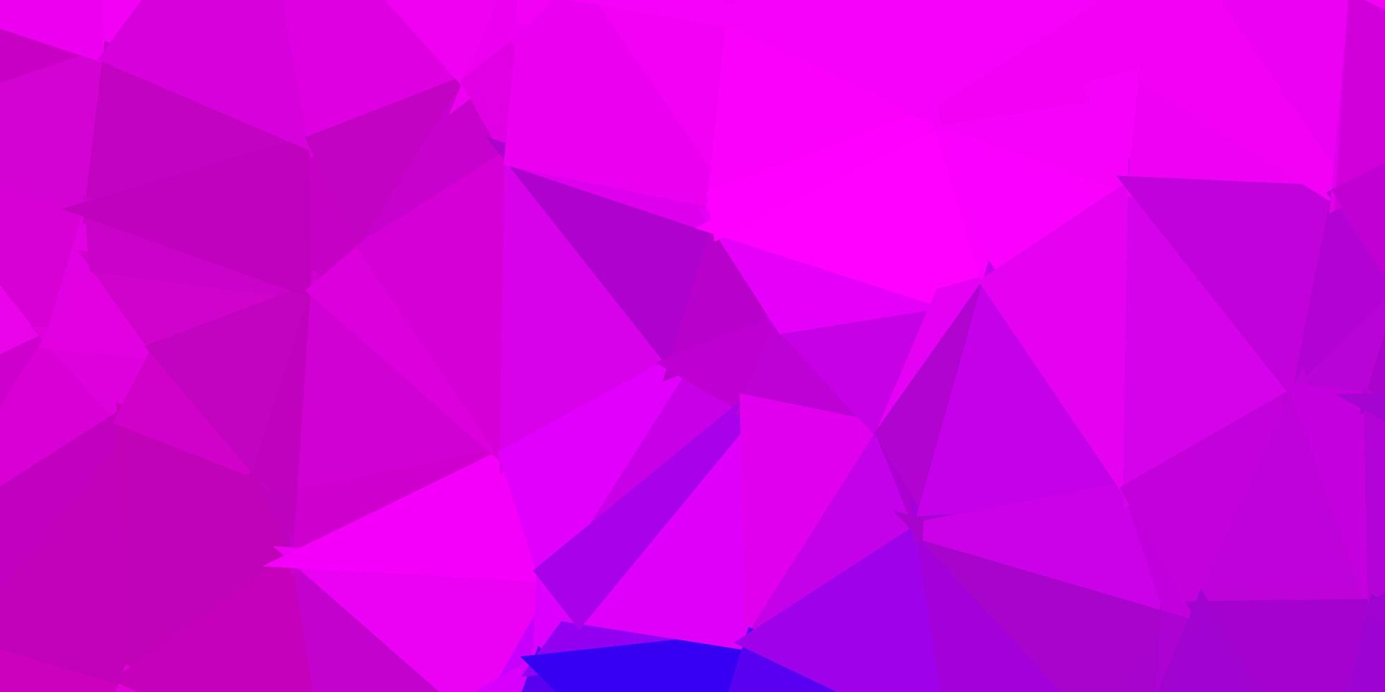 Dark pink vector polygonal pattern.