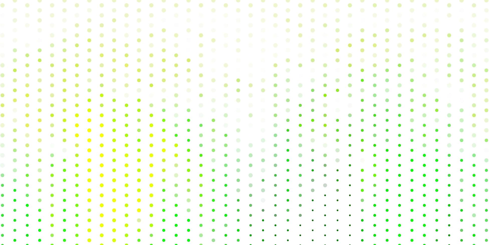 Light green, yellow vector pattern with spheres.