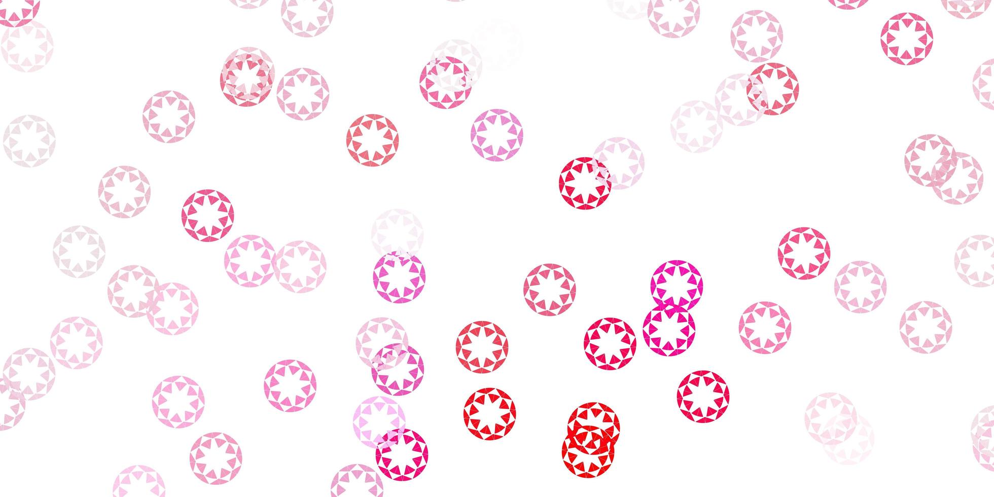 Light pink vector pattern with spheres.