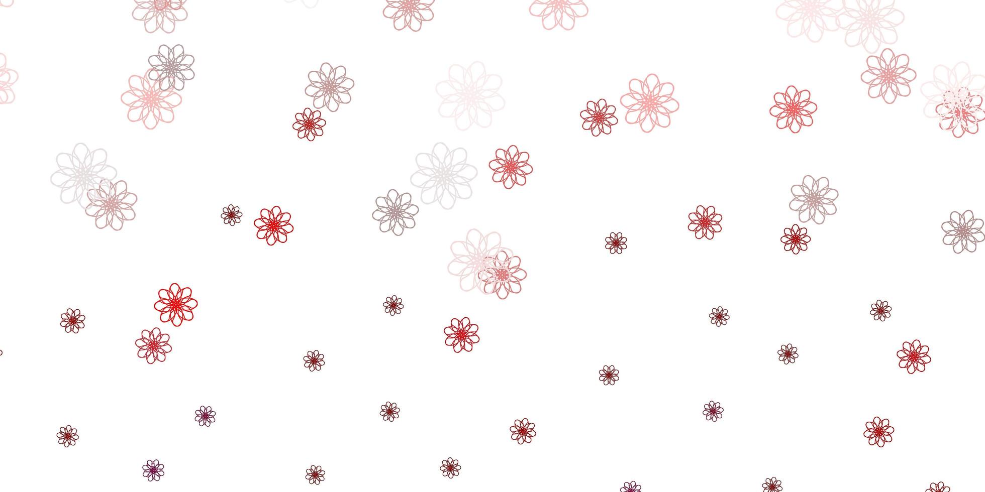 Light Pink, Red vector natural backdrop with flowers.