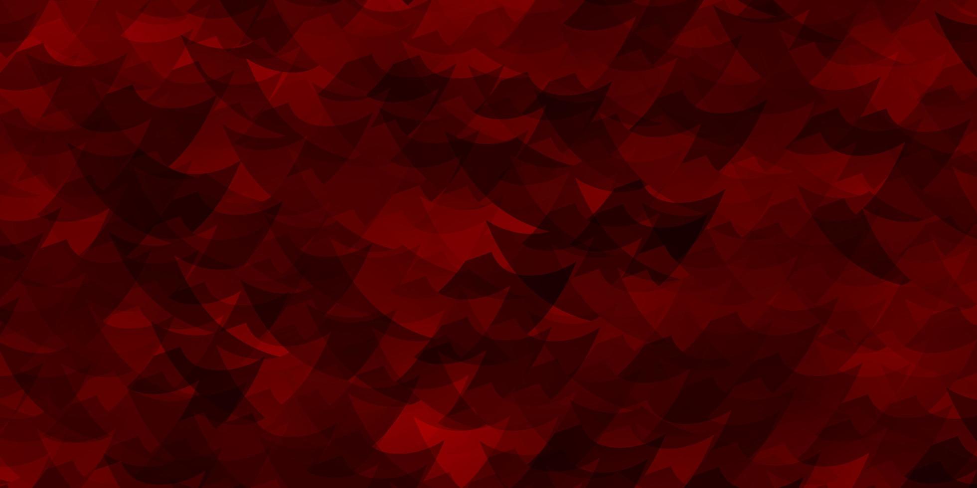 Light Red vector layout with lines, triangles.