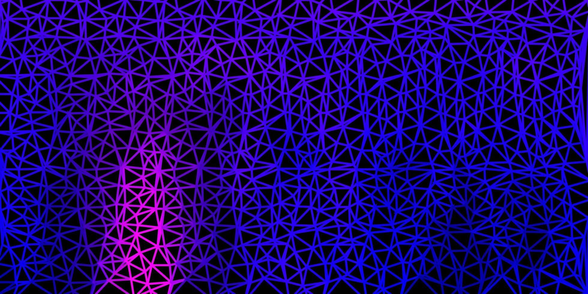 Dark blue, red vector abstract triangle texture.