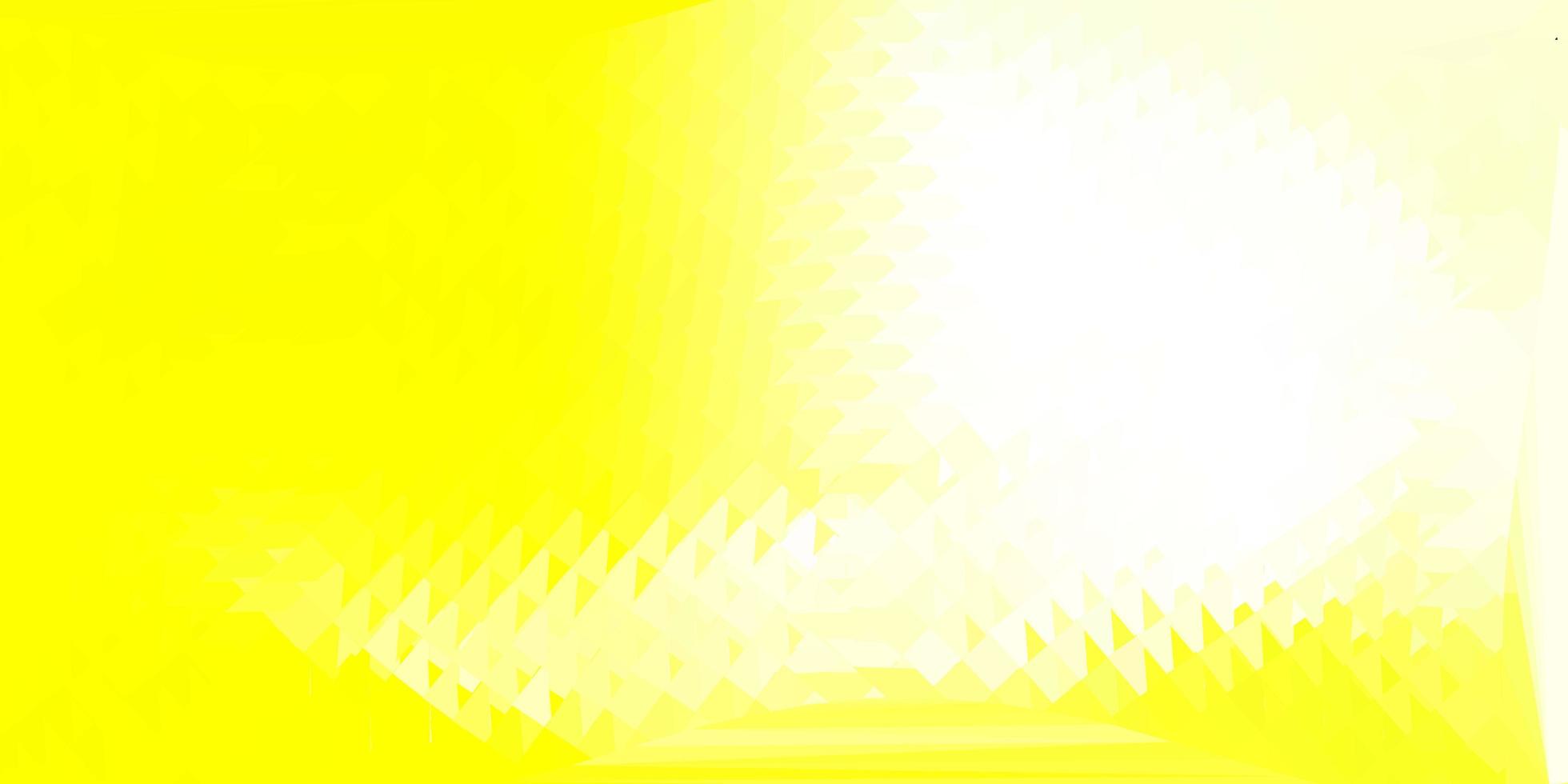 Light yellow vector abstract triangle template.