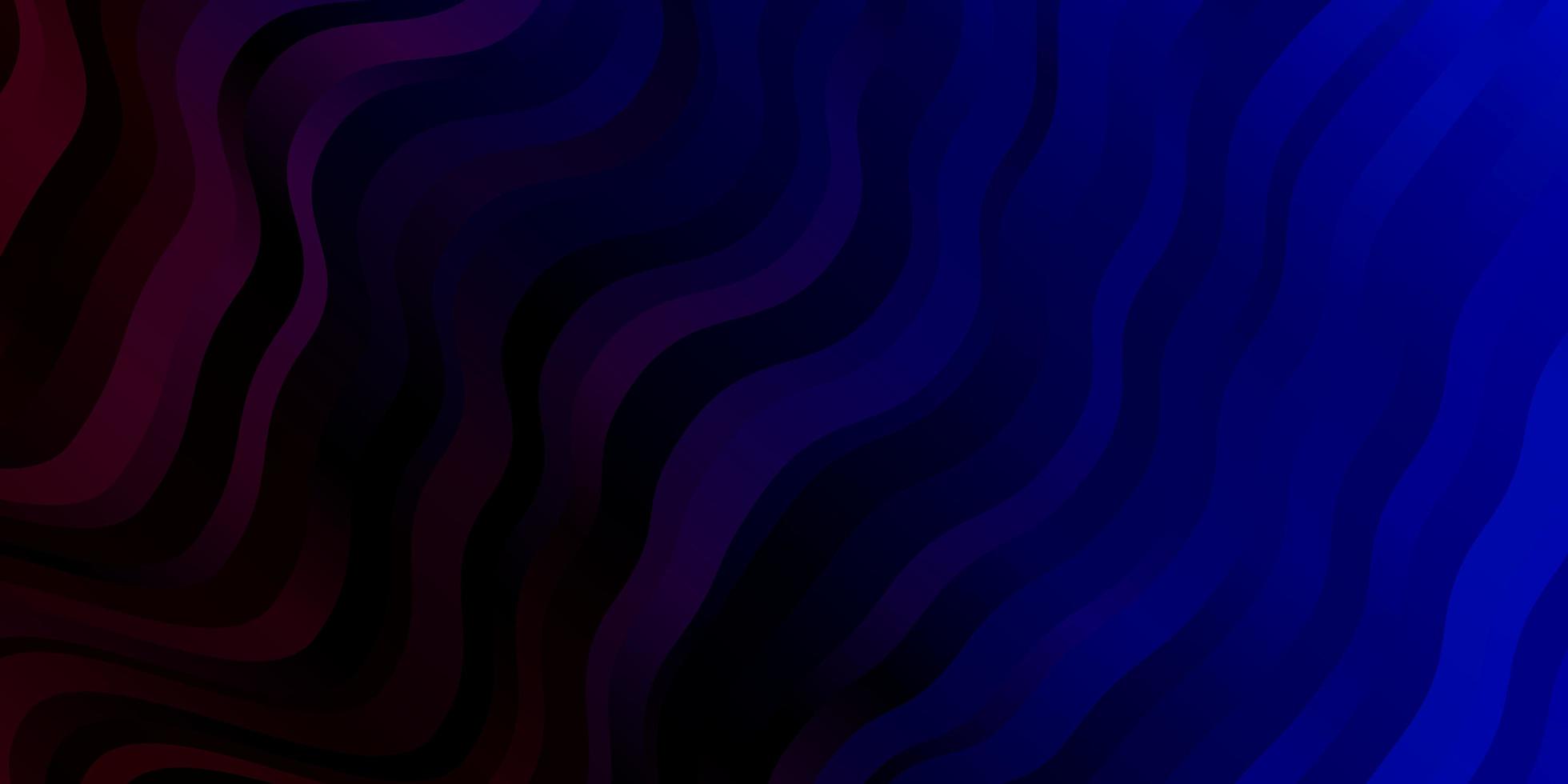 Dark Blue, Red vector background with wry lines.