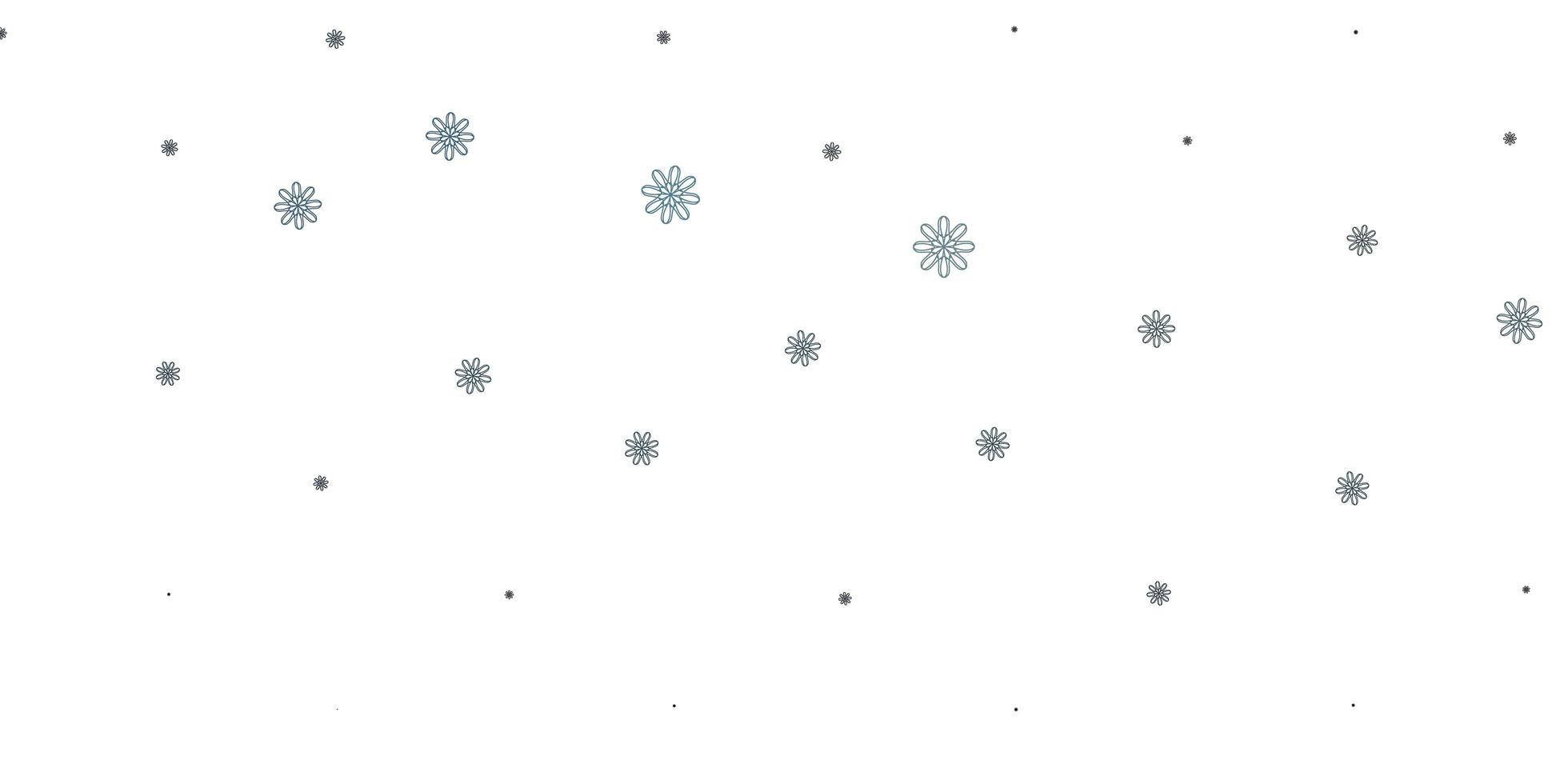 Light Gray vector doodle pattern with flowers.