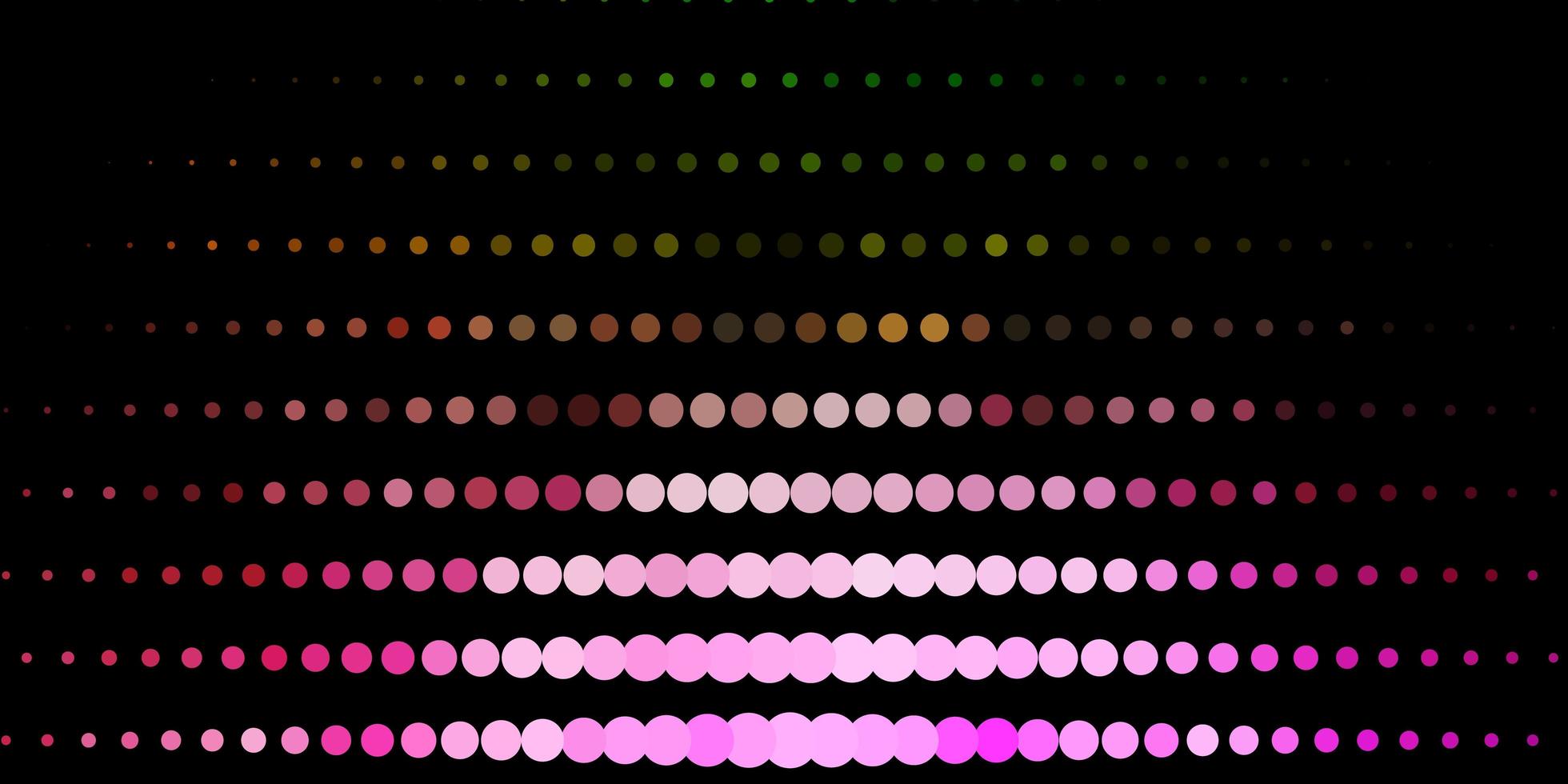 Dark Pink, Green vector background with bubbles.