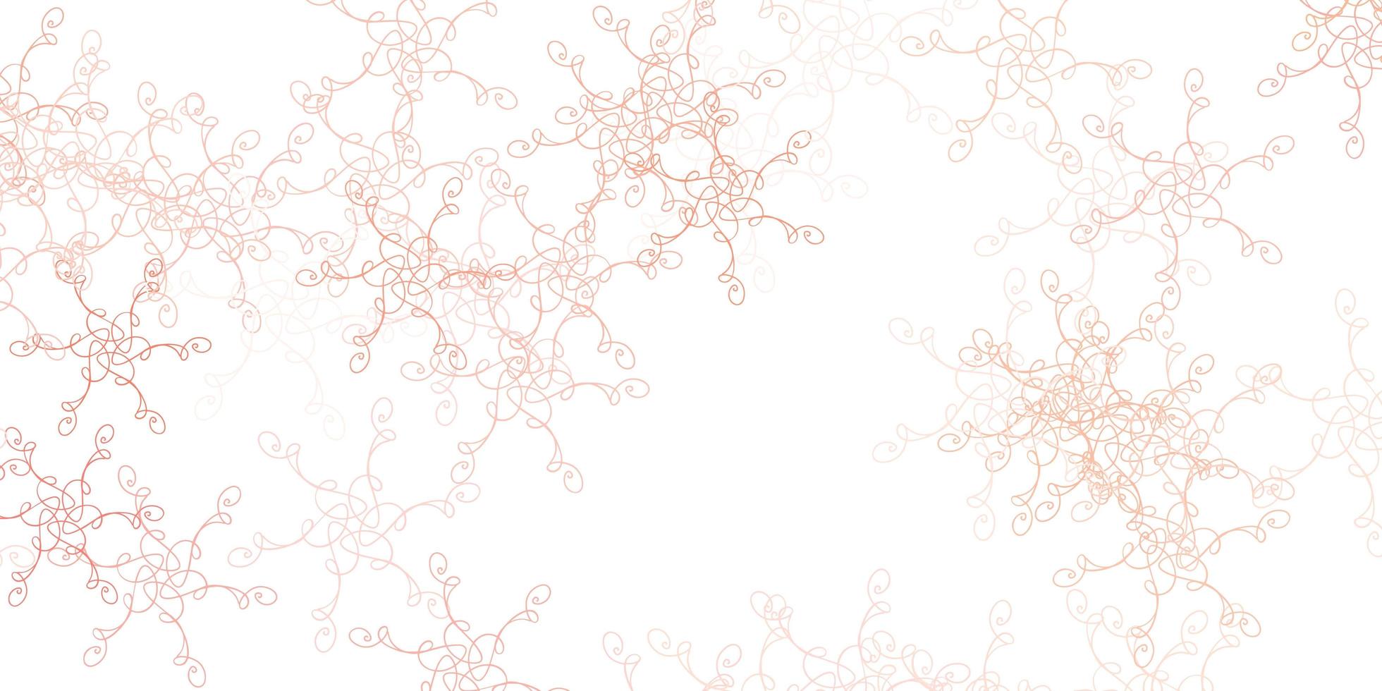 Light Red vector background with curves.