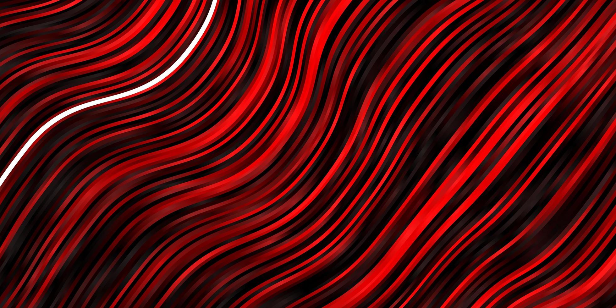 Dark Red vector background with curves