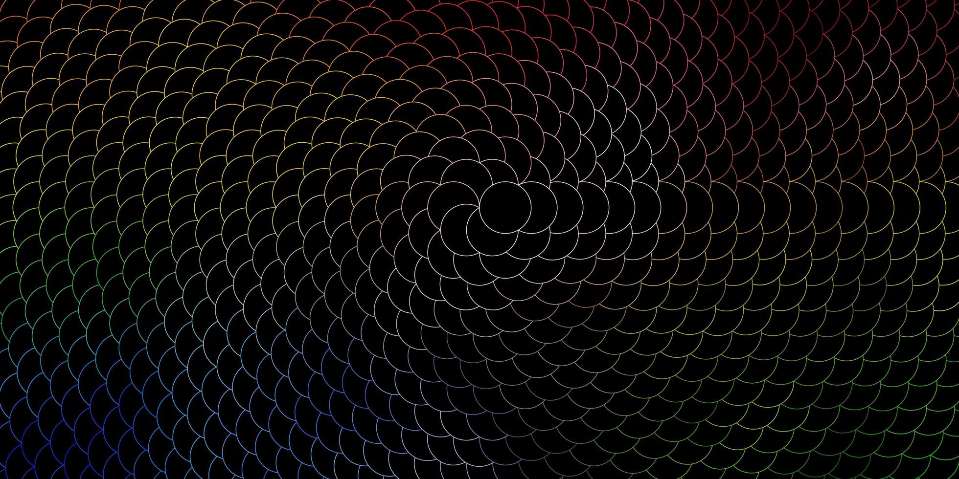 Dark Multicolor vector texture with disks.
