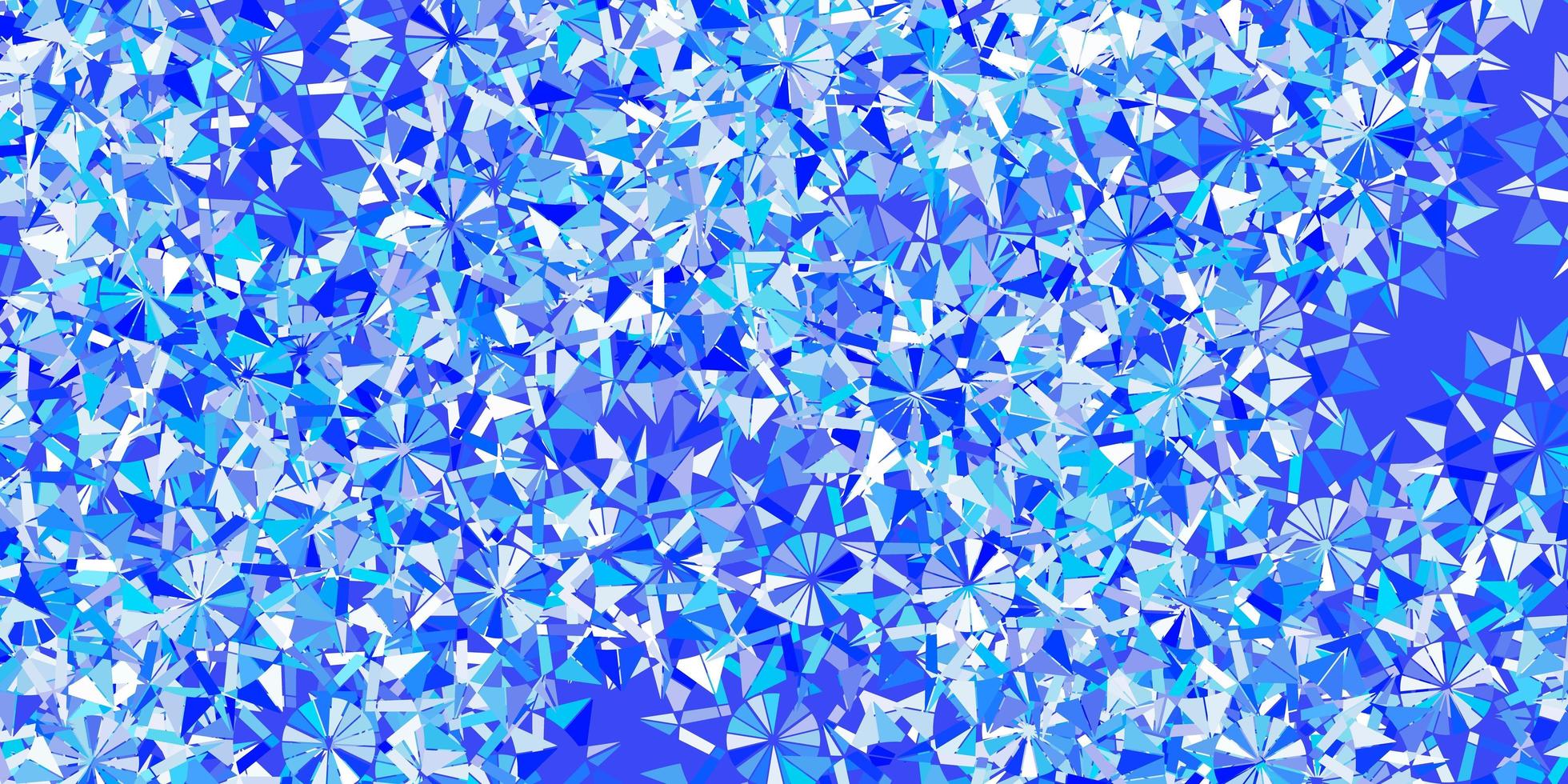 Light blue vector layout with beautiful snowflakes.