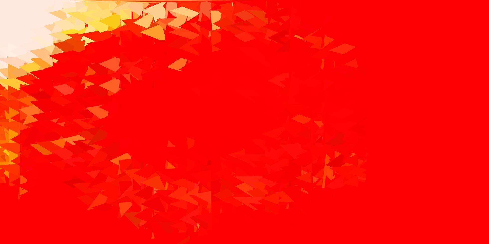 Light red, yellow vector geometric polygonal wallpaper.