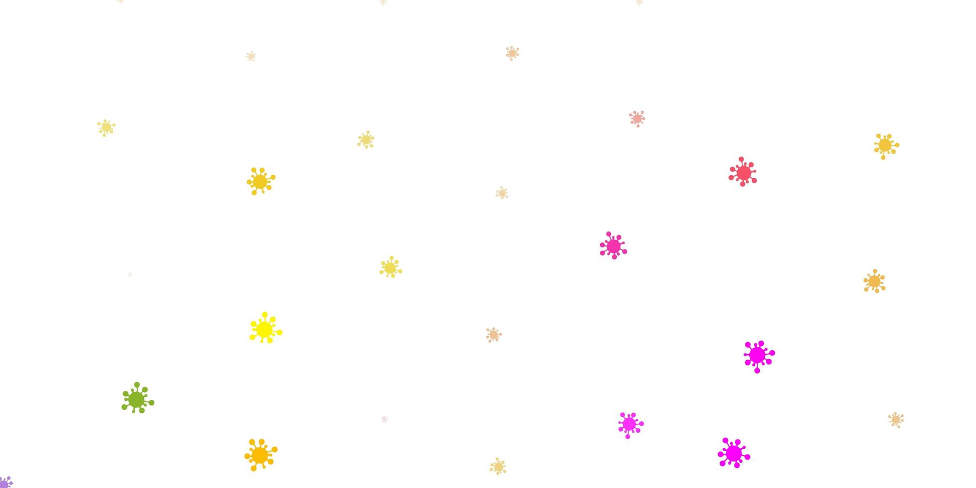 Light multicolor vector texture with disease symbols.