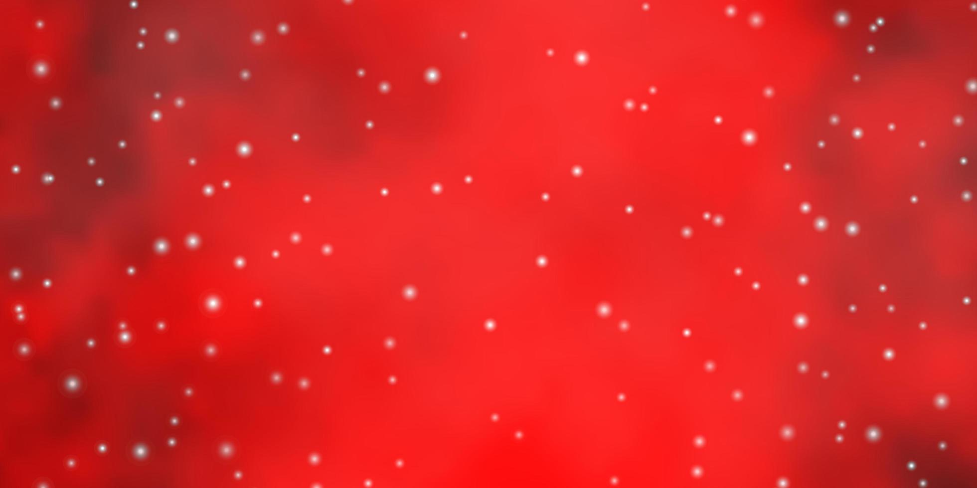 Light Red vector layout with bright stars.