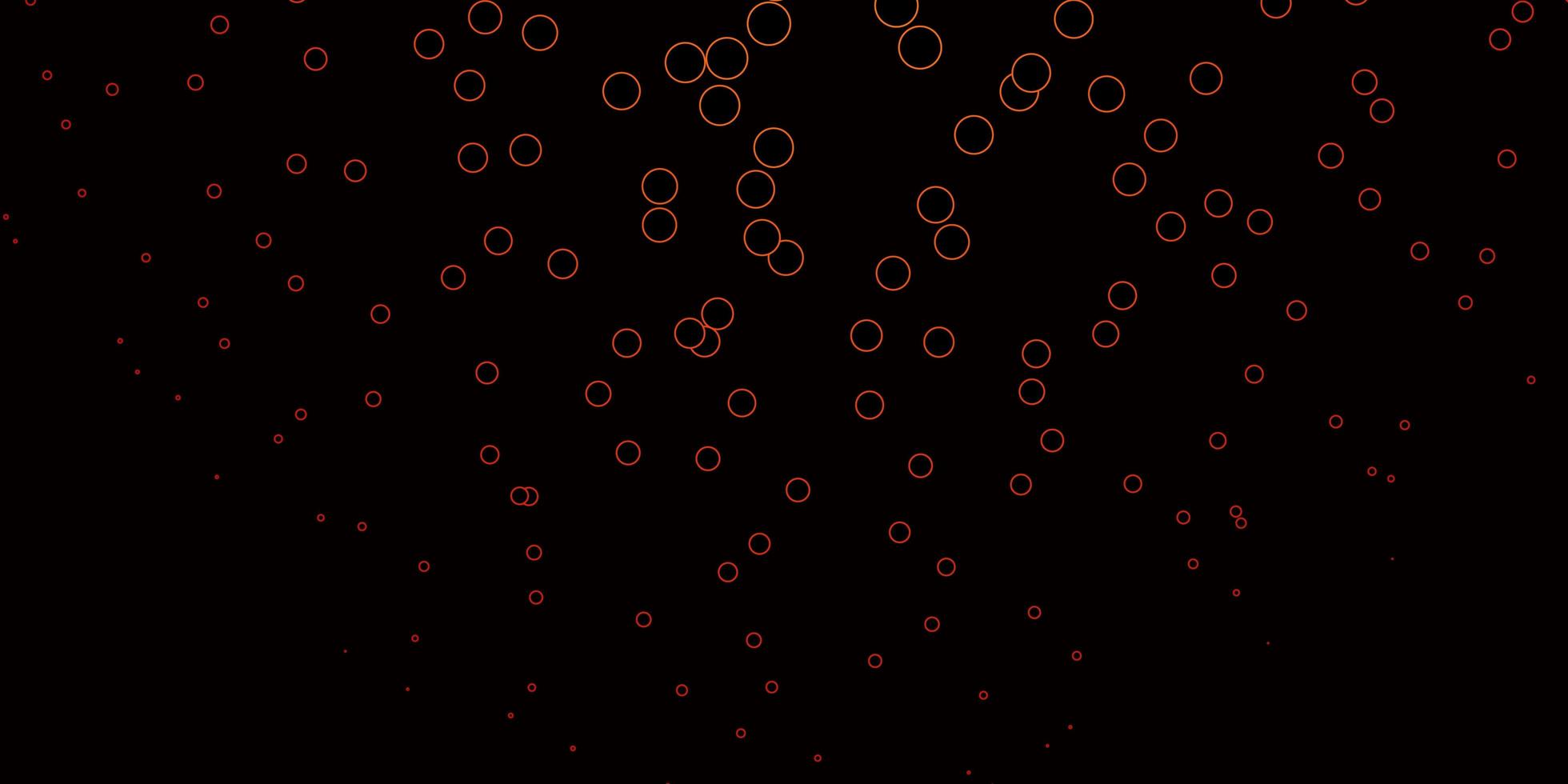 Dark Red, Yellow vector texture with disks.