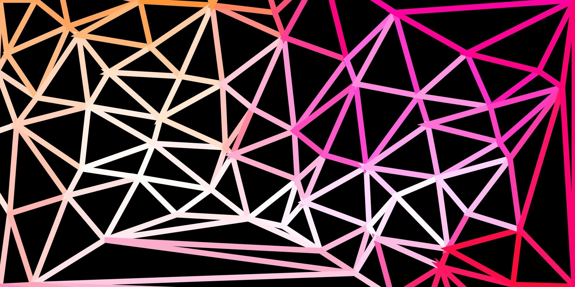 Light pink vector abstract triangle texture.