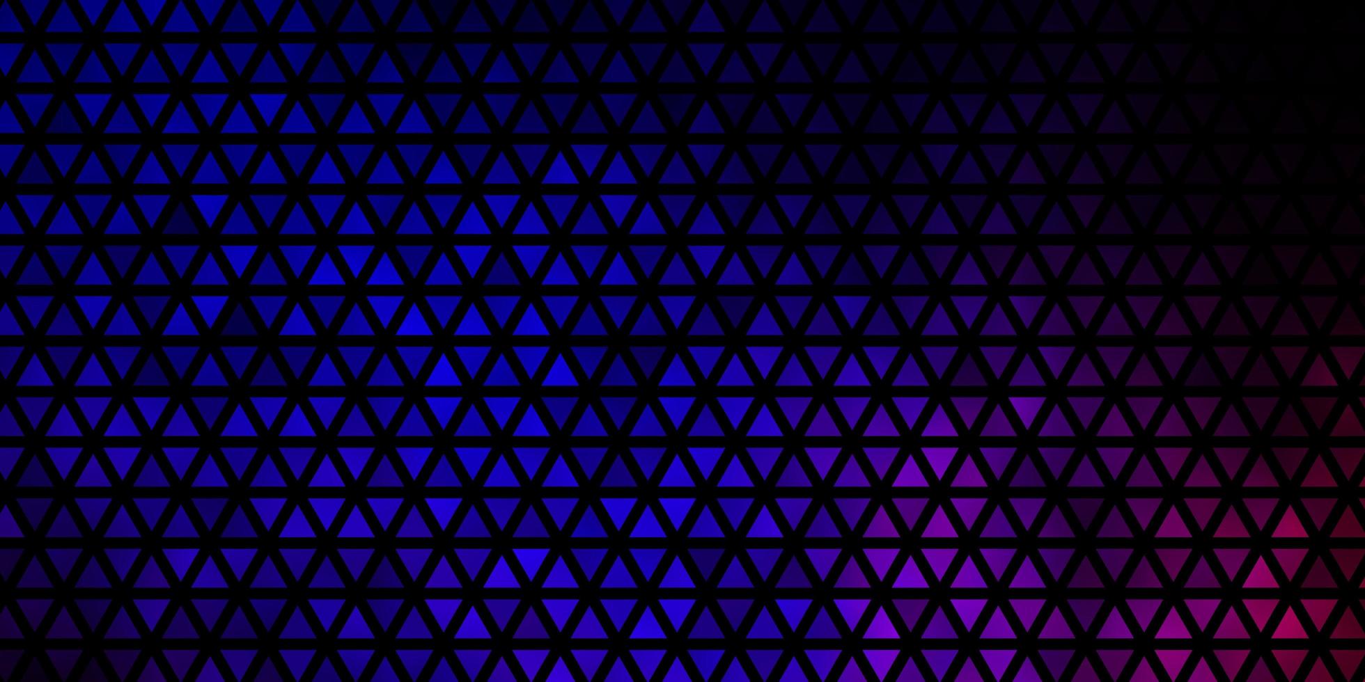 Dark Blue, Red vector background with polygonal style.