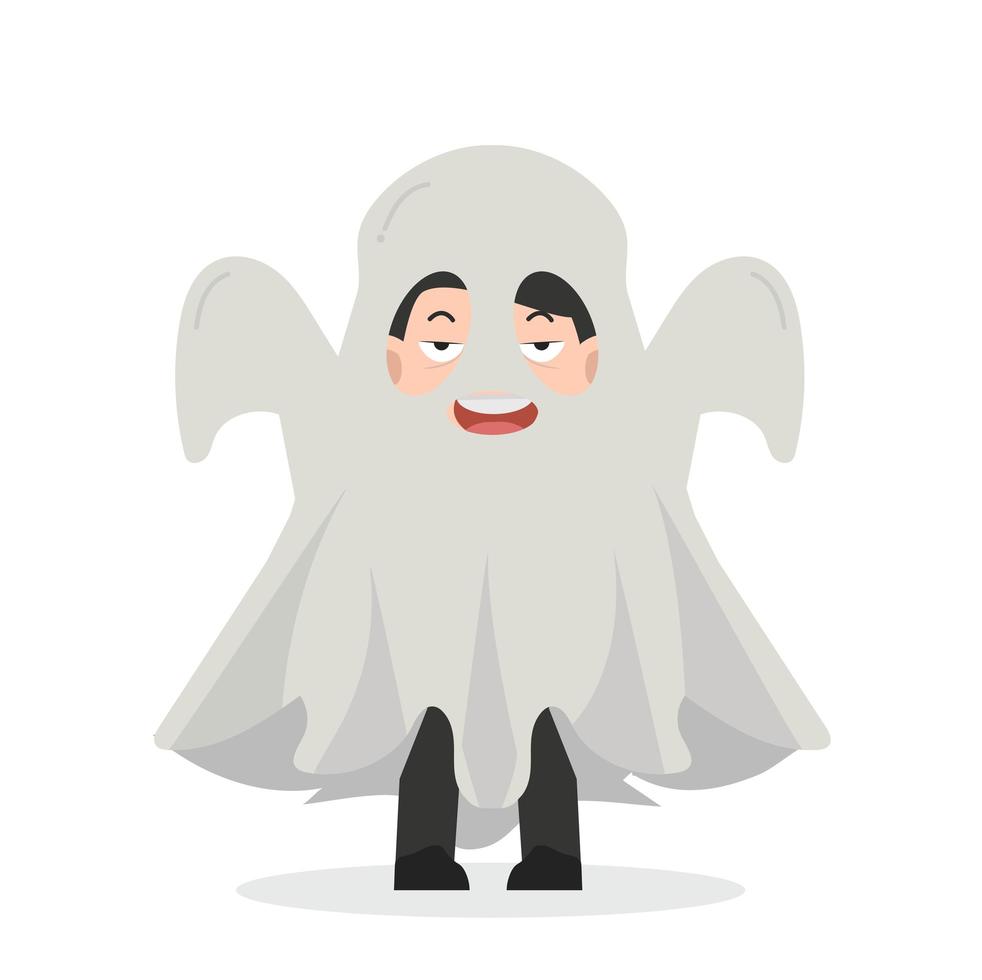 Ghost Halloween Costume vector