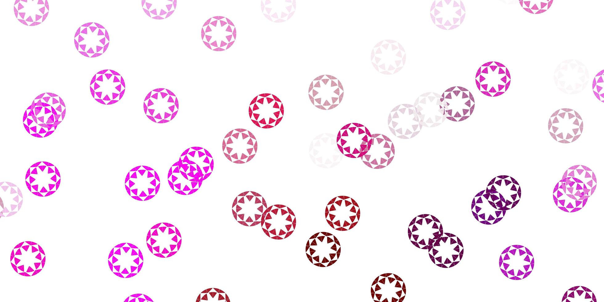Light pink vector pattern with spheres.
