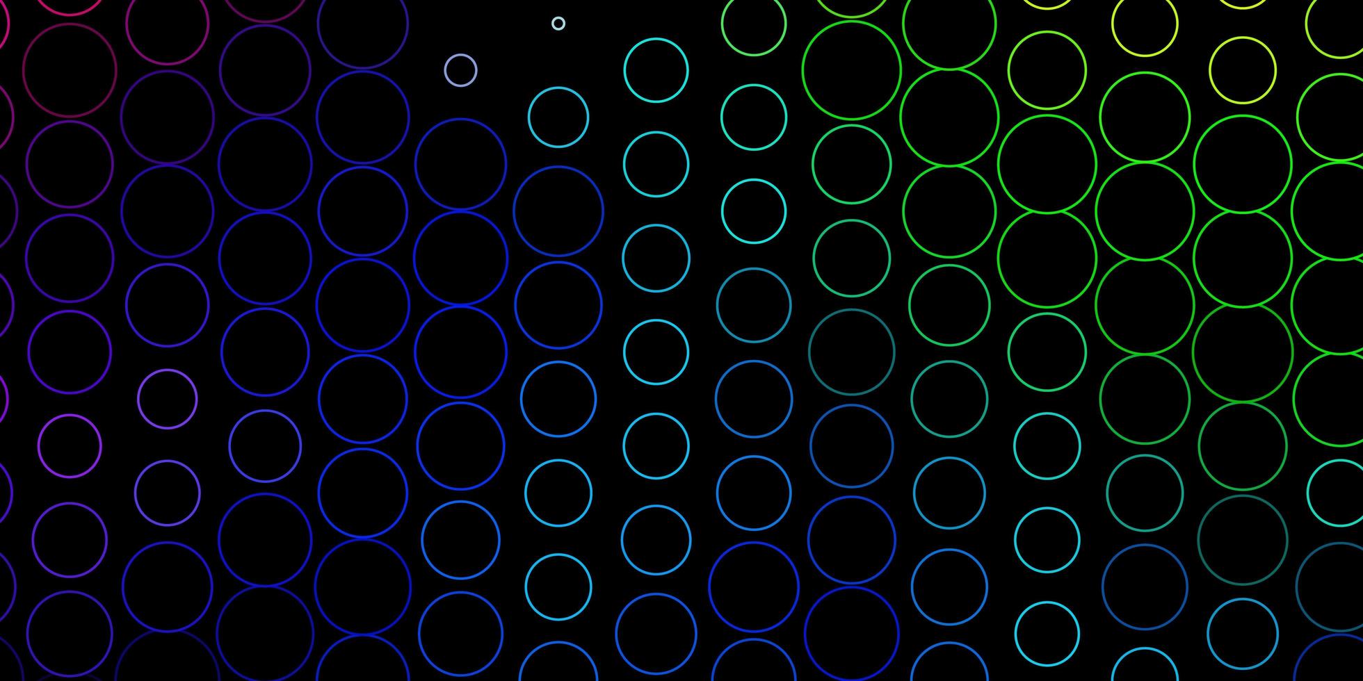 Dark Multicolor vector texture with disks.