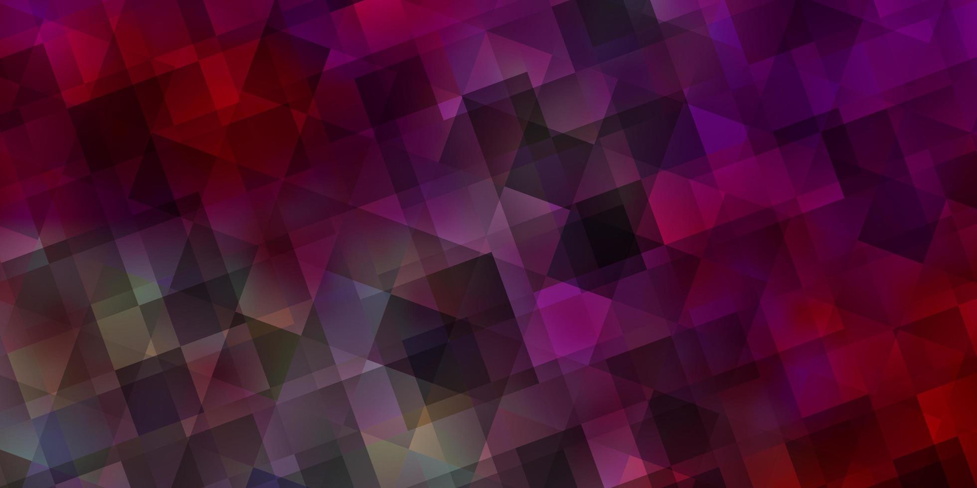 Light Red, Yellow vector texture with triangular style.