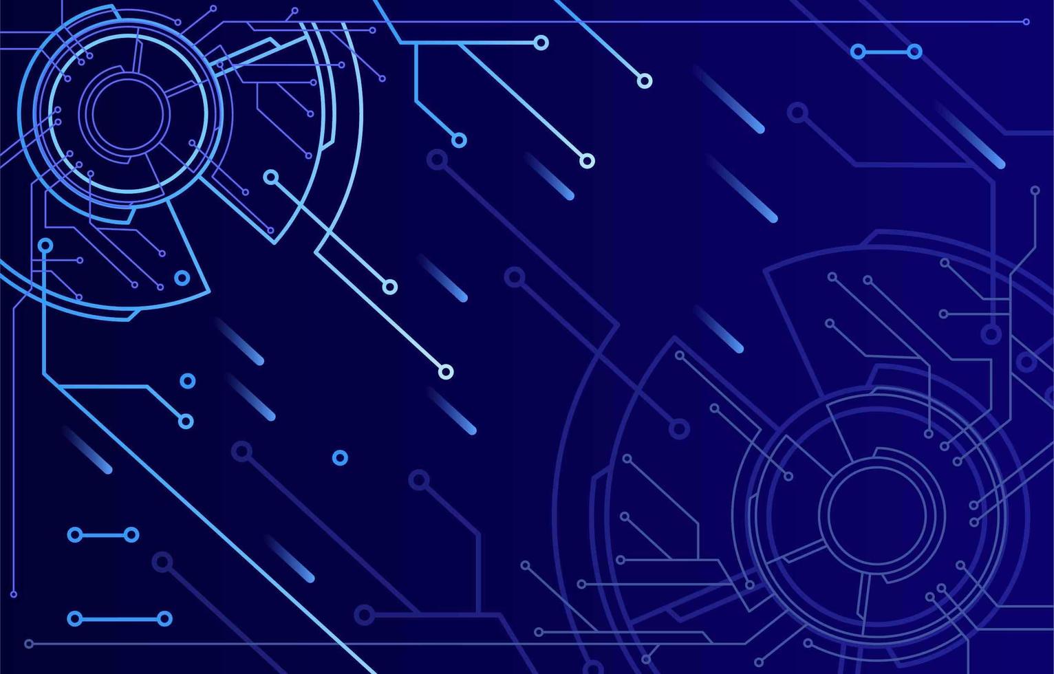 Dark Blue Techno Background vector