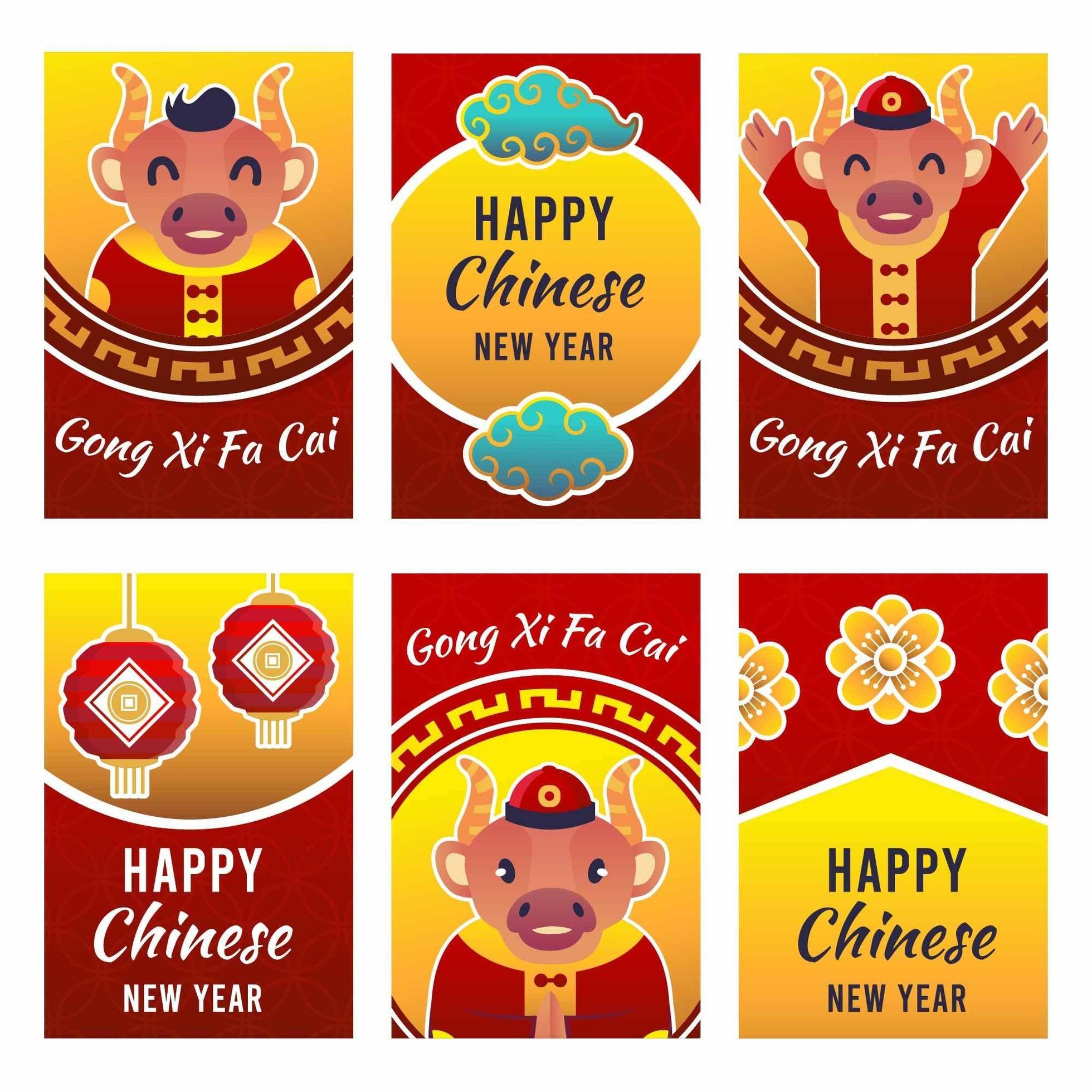 Chinese new year card design by peterborough1980 on deviantart Chinese new year card collections 1877465 Vector Art at Vecteezy