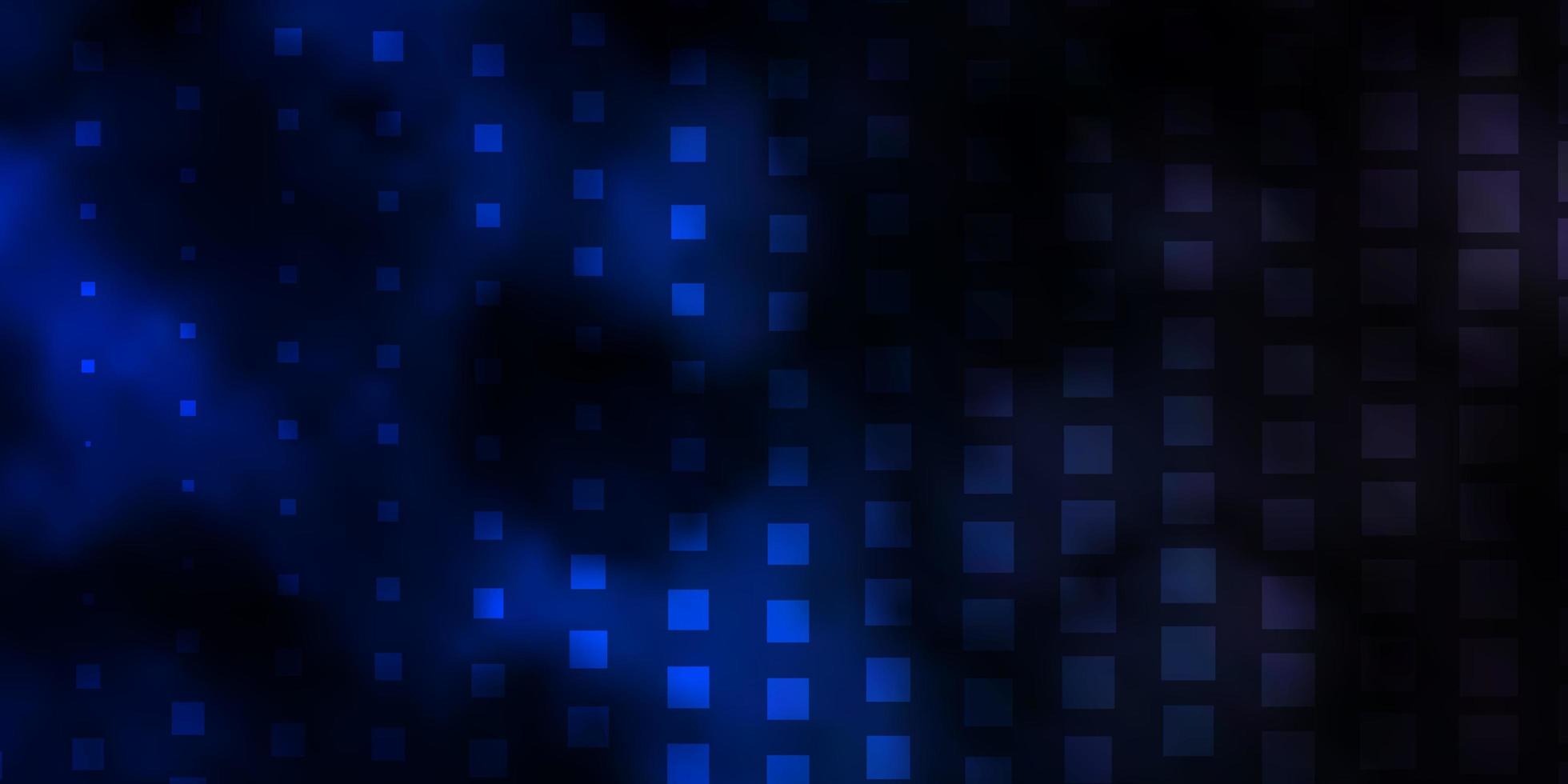 Dark BLUE vector background with rectangles.