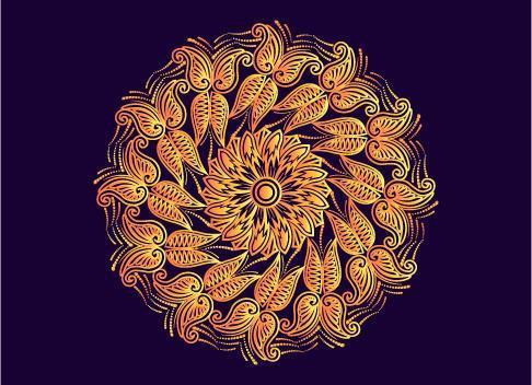 butterflies abstract geometric shape mandala background design vector