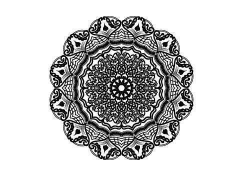 abstract decorative Islamic pattern mandala design vector